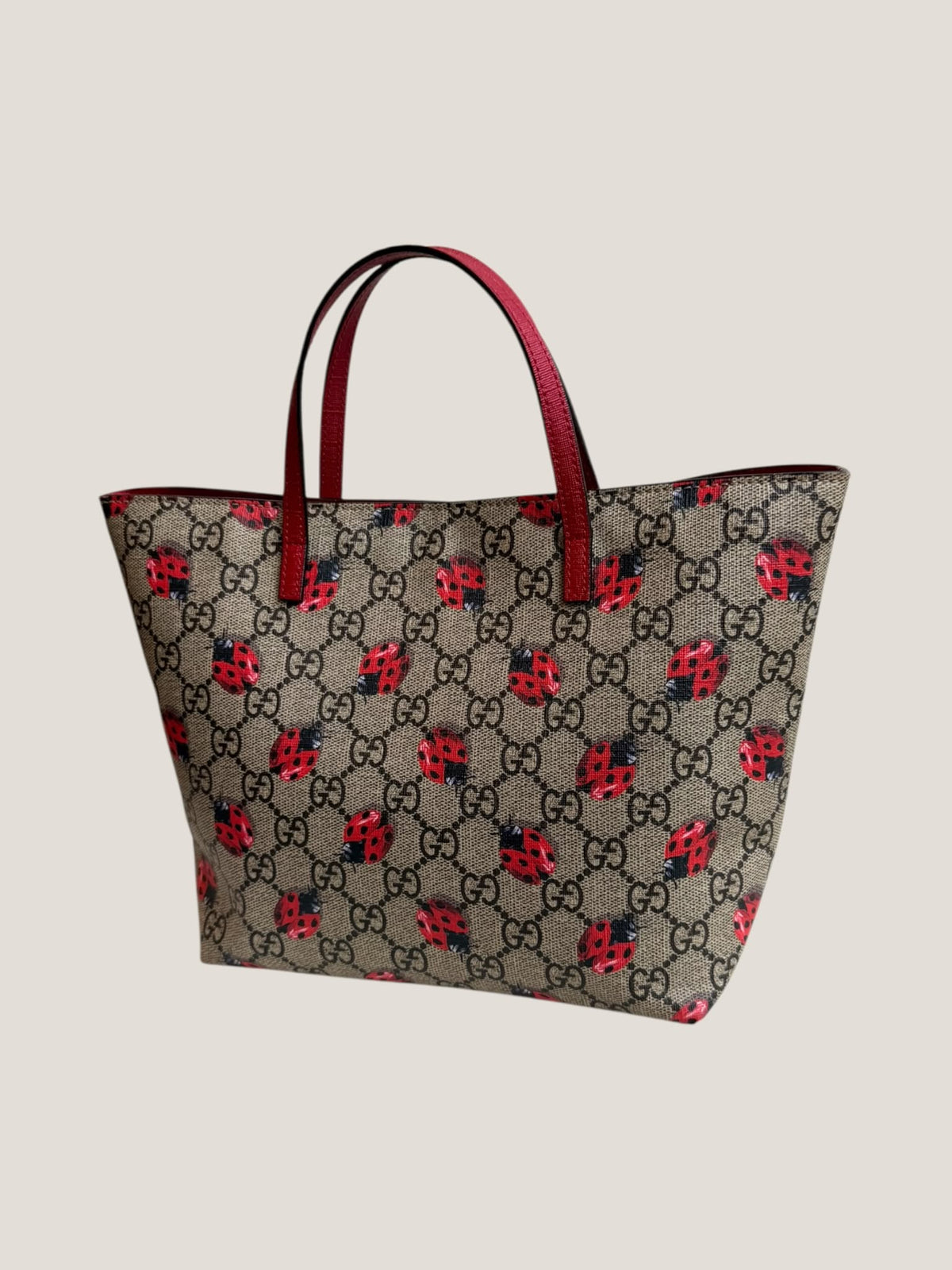 Gucci GG Supreme Coccinelle Tote