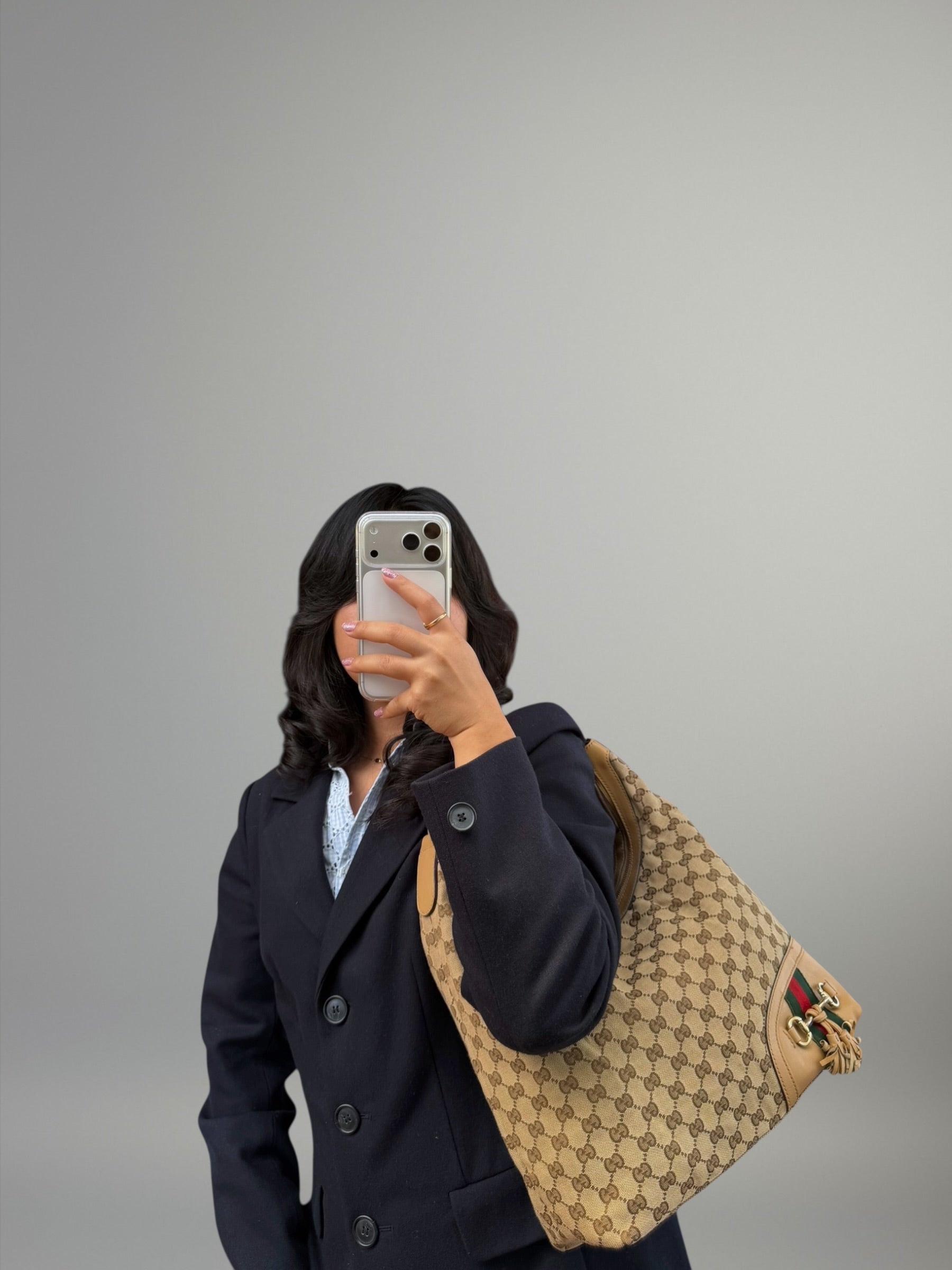 Gucci Hobo con Web e morsetto Horsebit