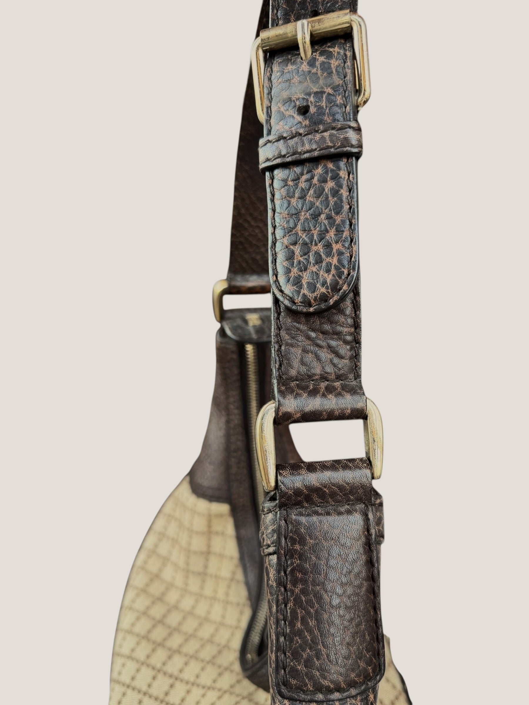 Gucci Hobo Diamante con dettagli Horsebit