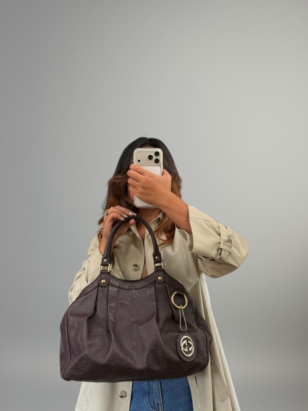 Gucci Sukey Guccissima Tote Bag