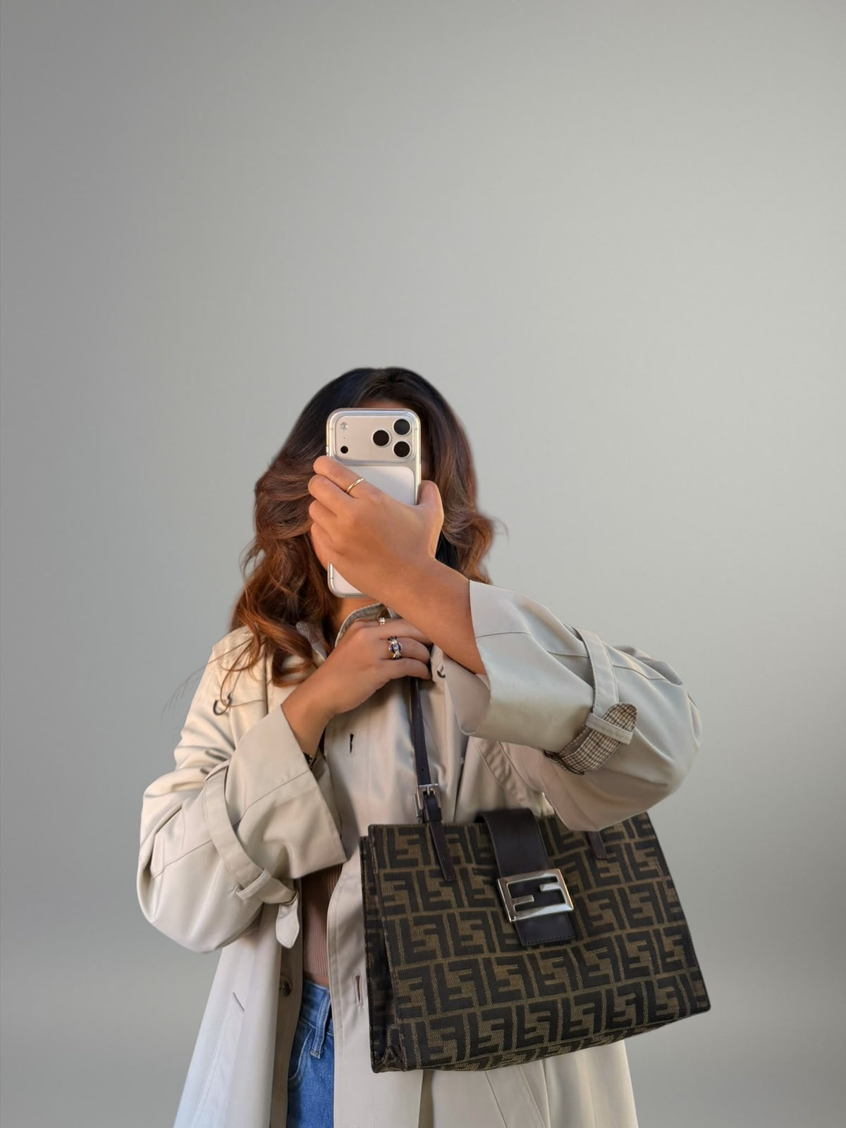 Fendi Baguette Zucca Tote