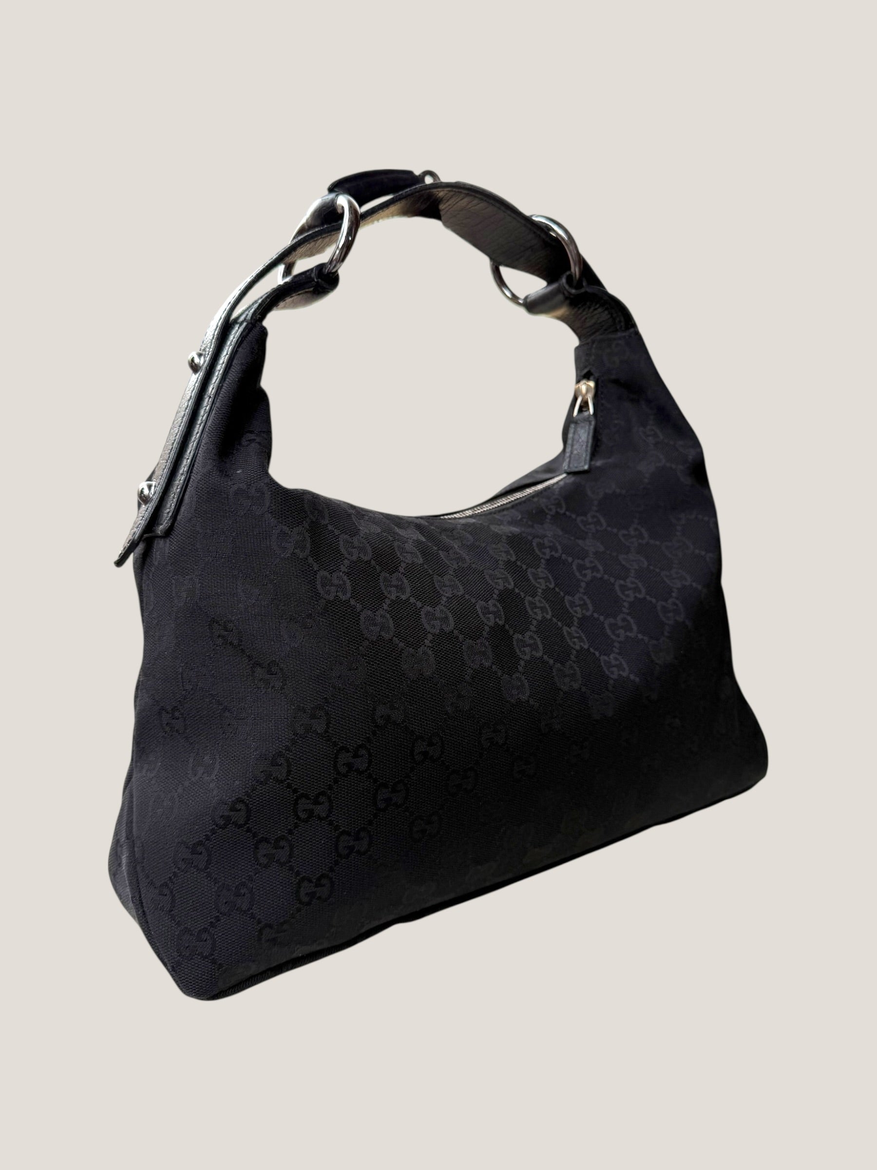 Gucci Horsebit Hobo GG Canvas