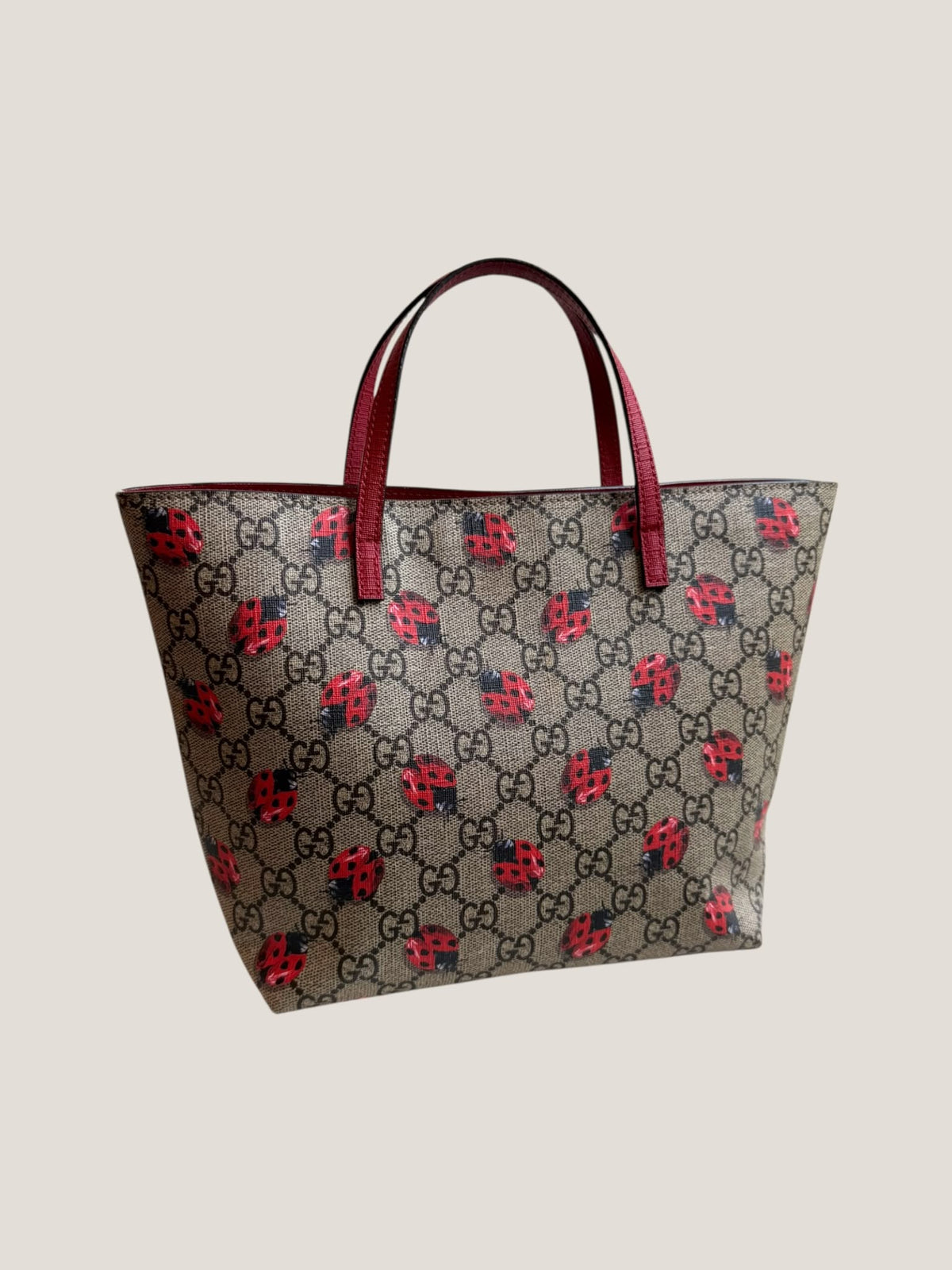 Gucci GG Supreme Coccinelle Tote