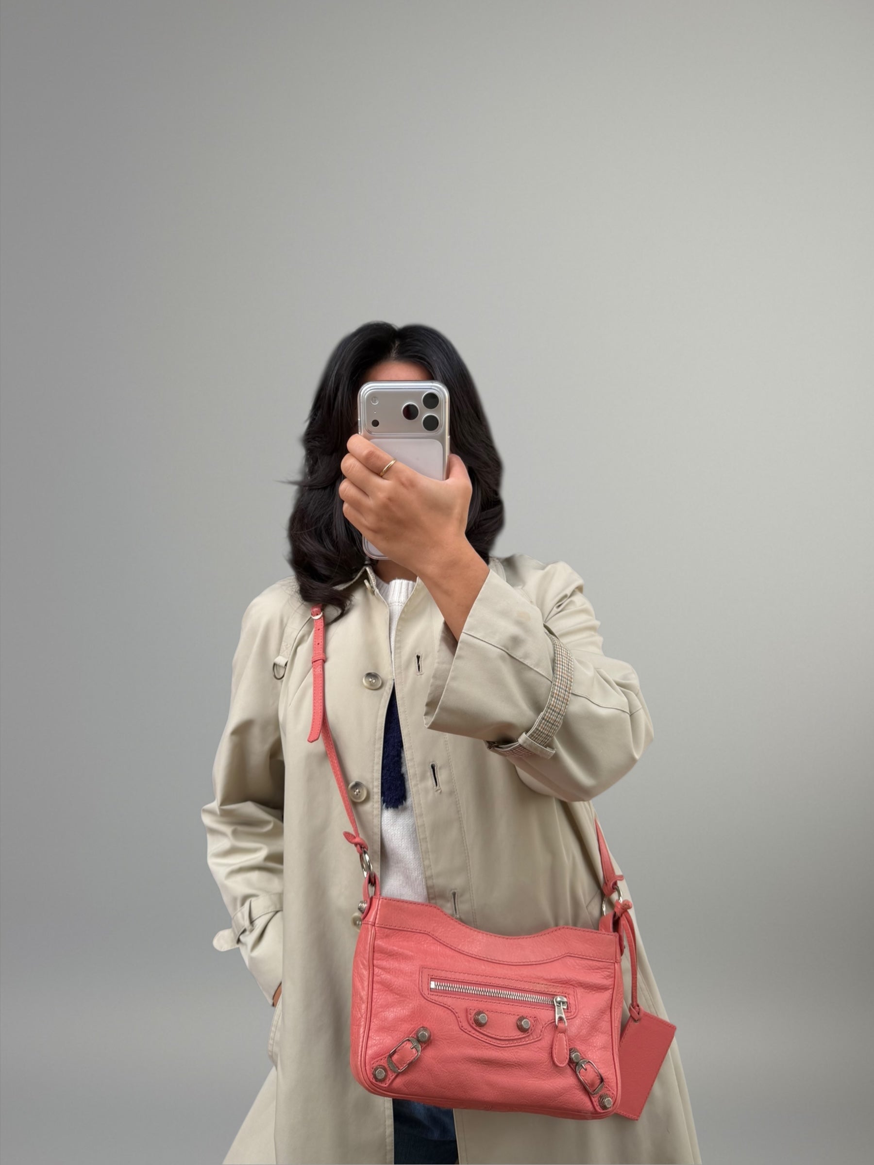 Balenciaga Hip in pelle rosa