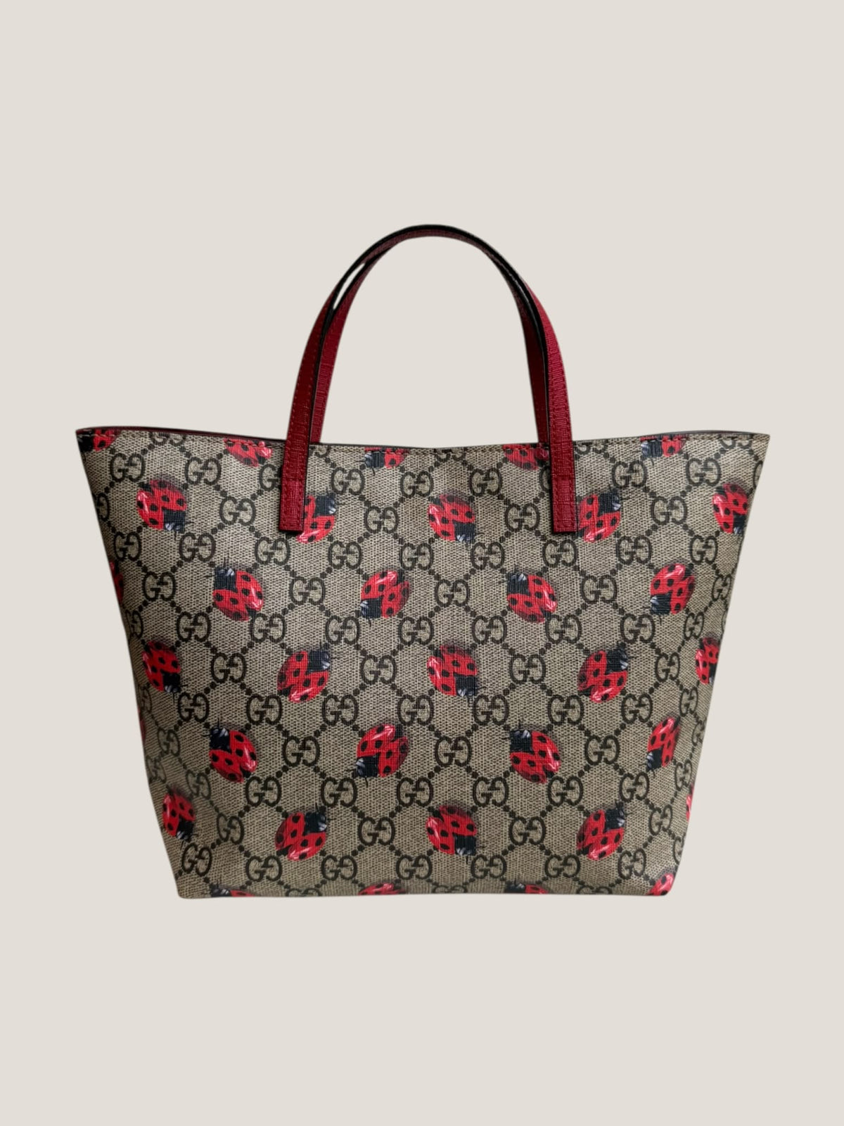 Gucci GG Supreme Coccinelle Tote