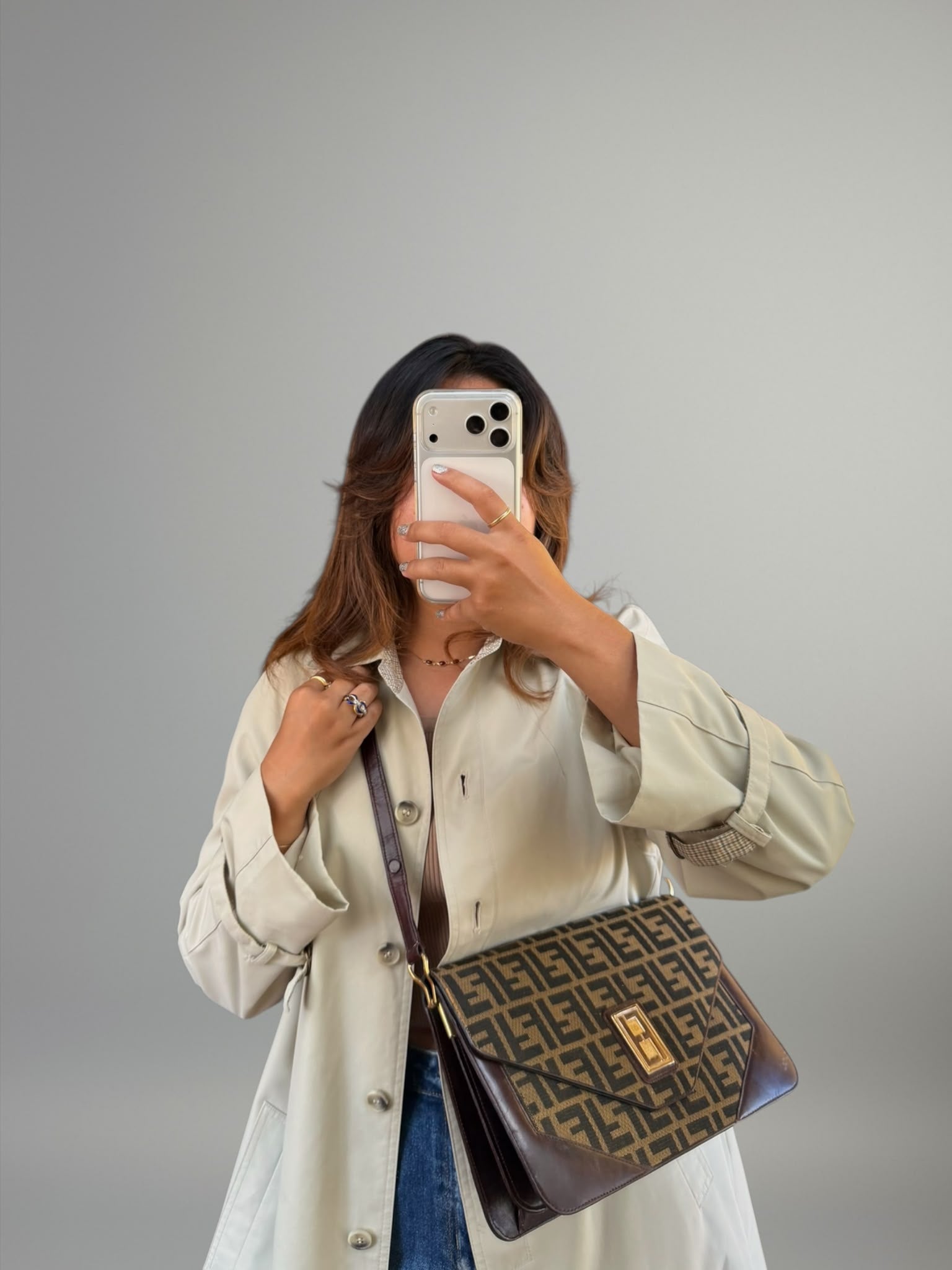 Fendi Vintage Zucca Flap