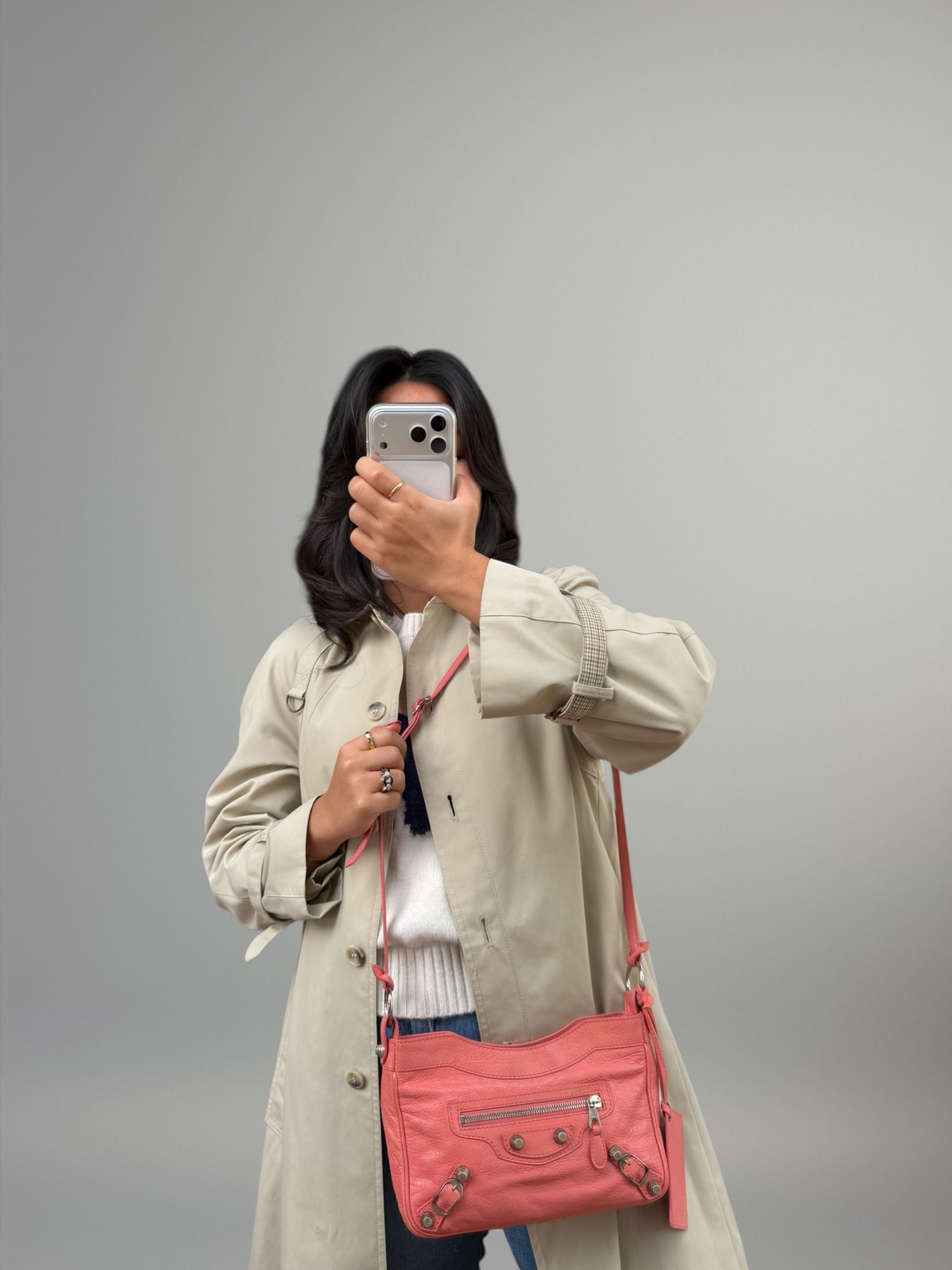 Balenciaga Hip in pelle rosa