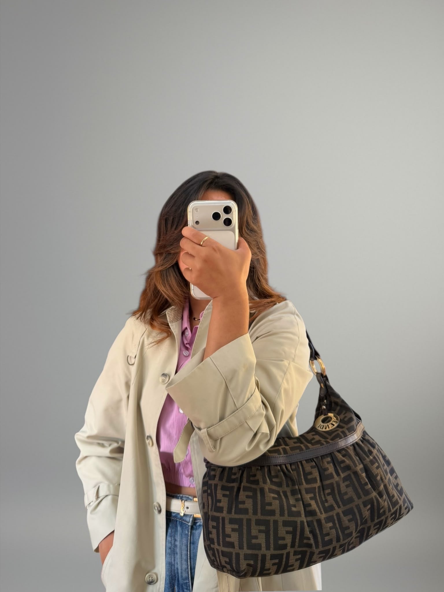 Fendi Chef Zucca Hobo