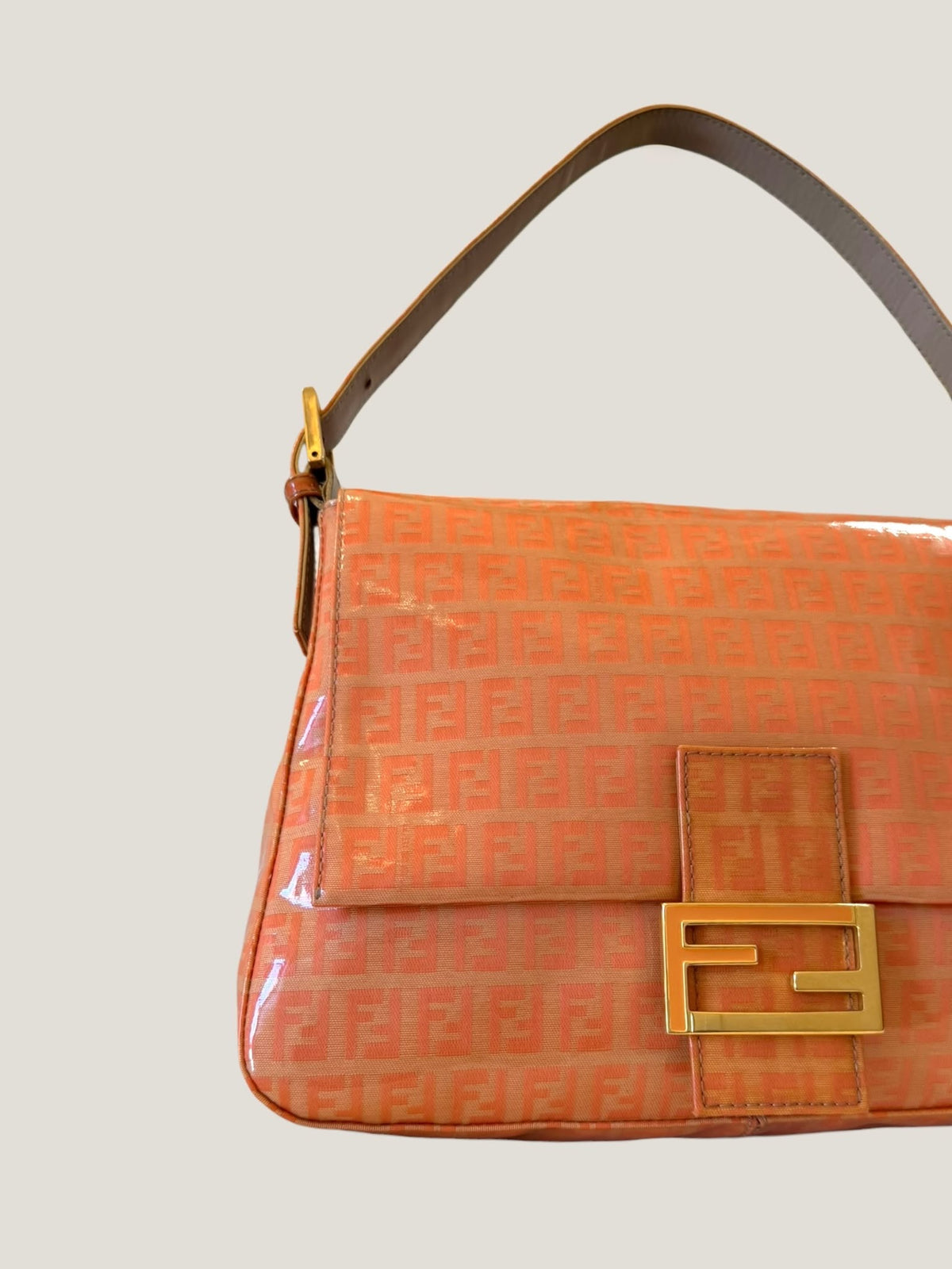 Fendi Mamma Baguette Zucchino Crystal