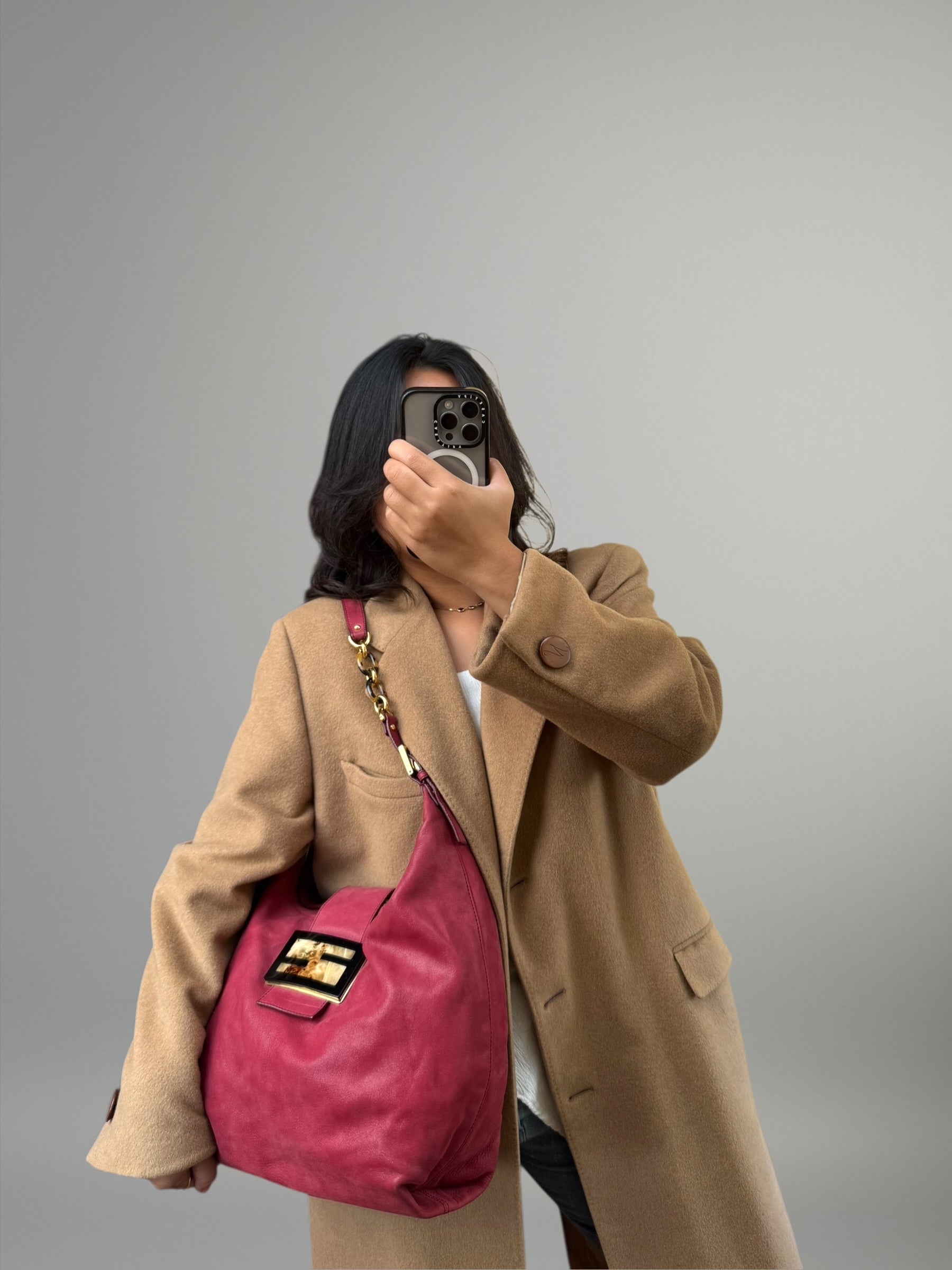 FENDI Baguette Hobo effetto shimmer