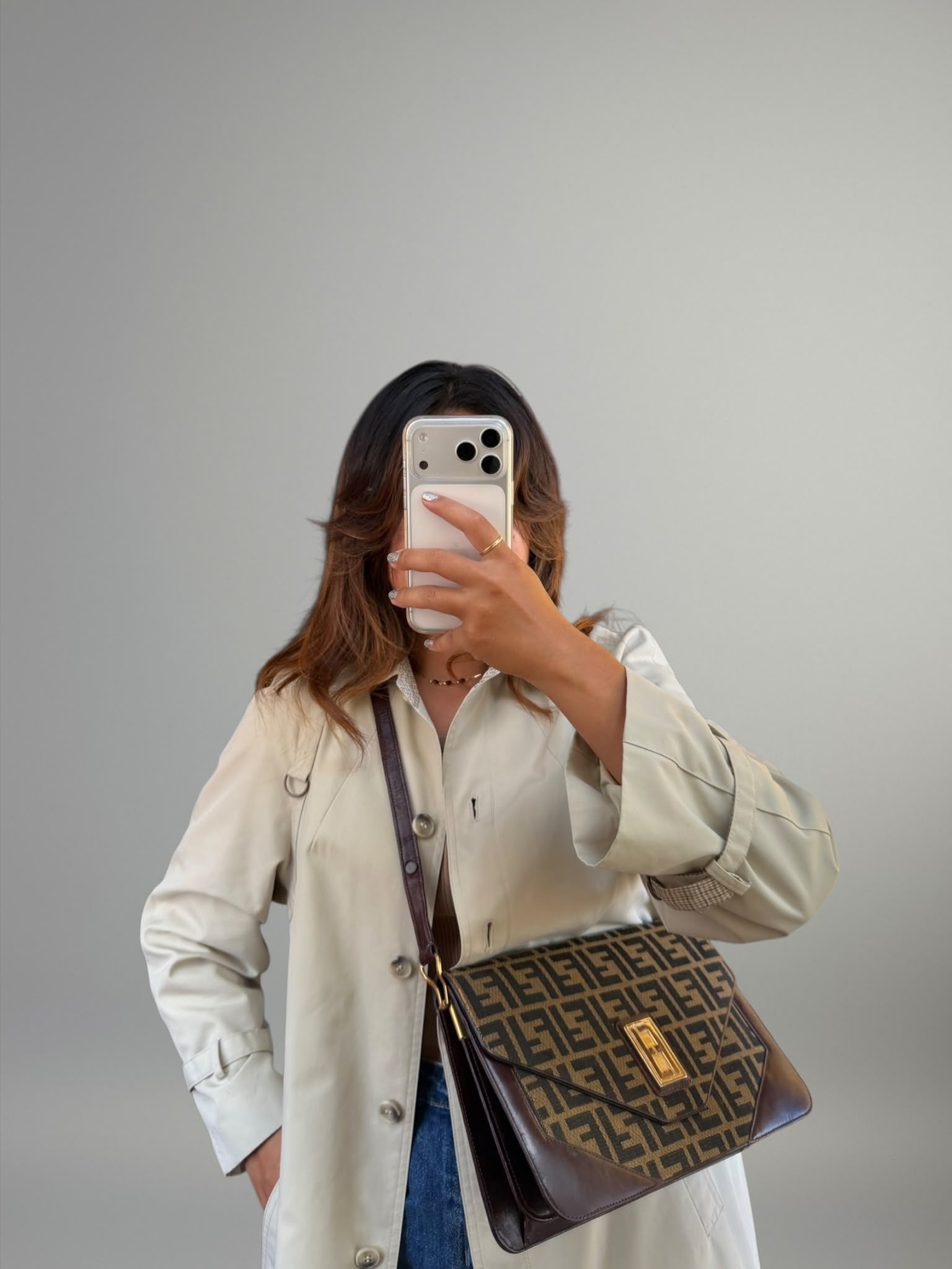 Fendi Vintage Zucca Flap