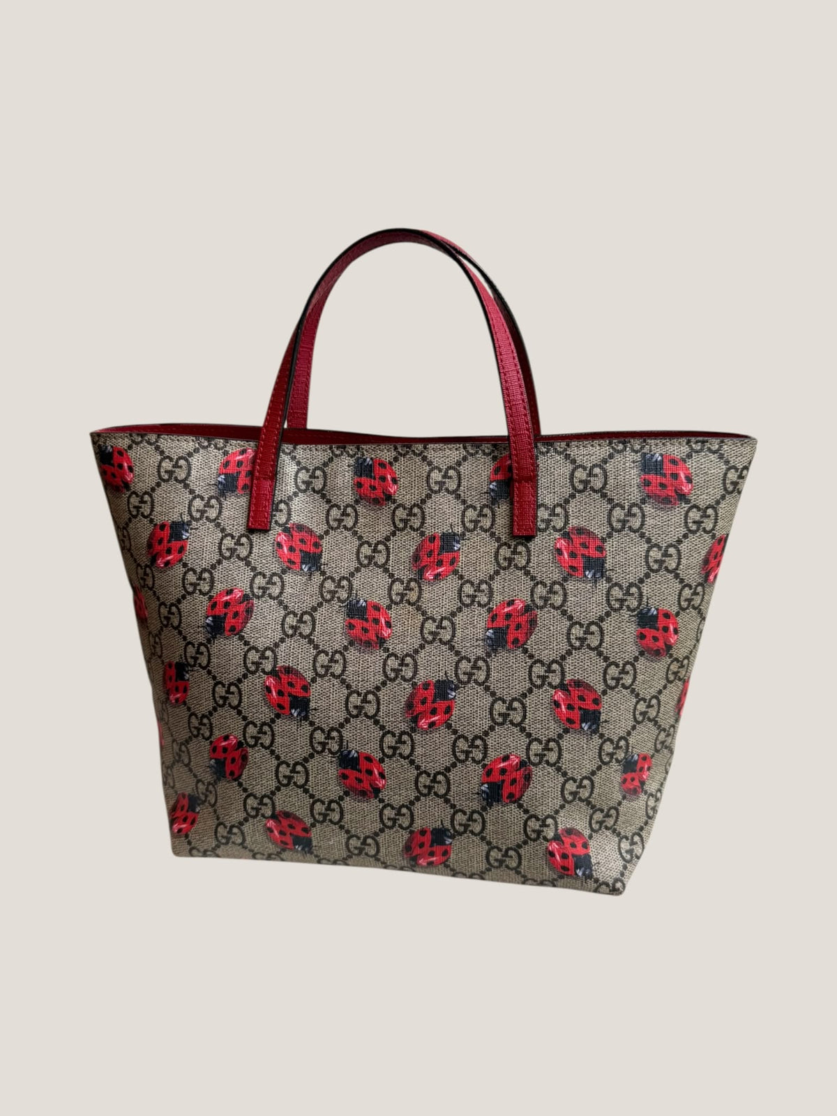 Gucci GG Supreme Coccinelle Tote