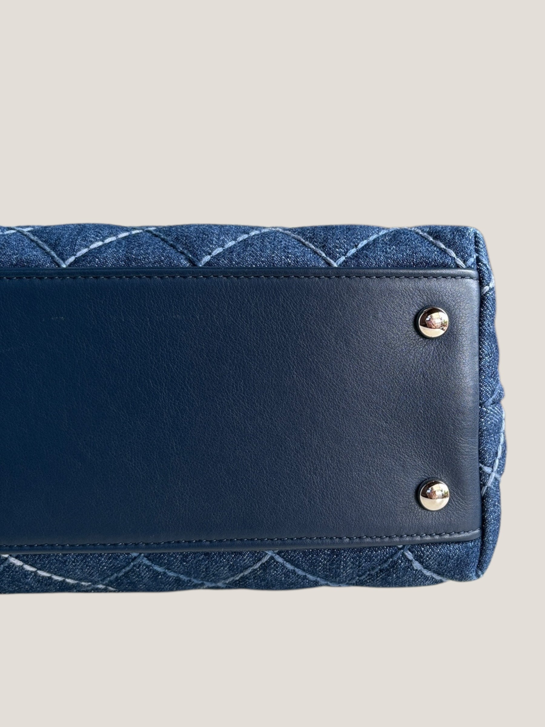 Chanel Coco Top Handle in denim trapuntato