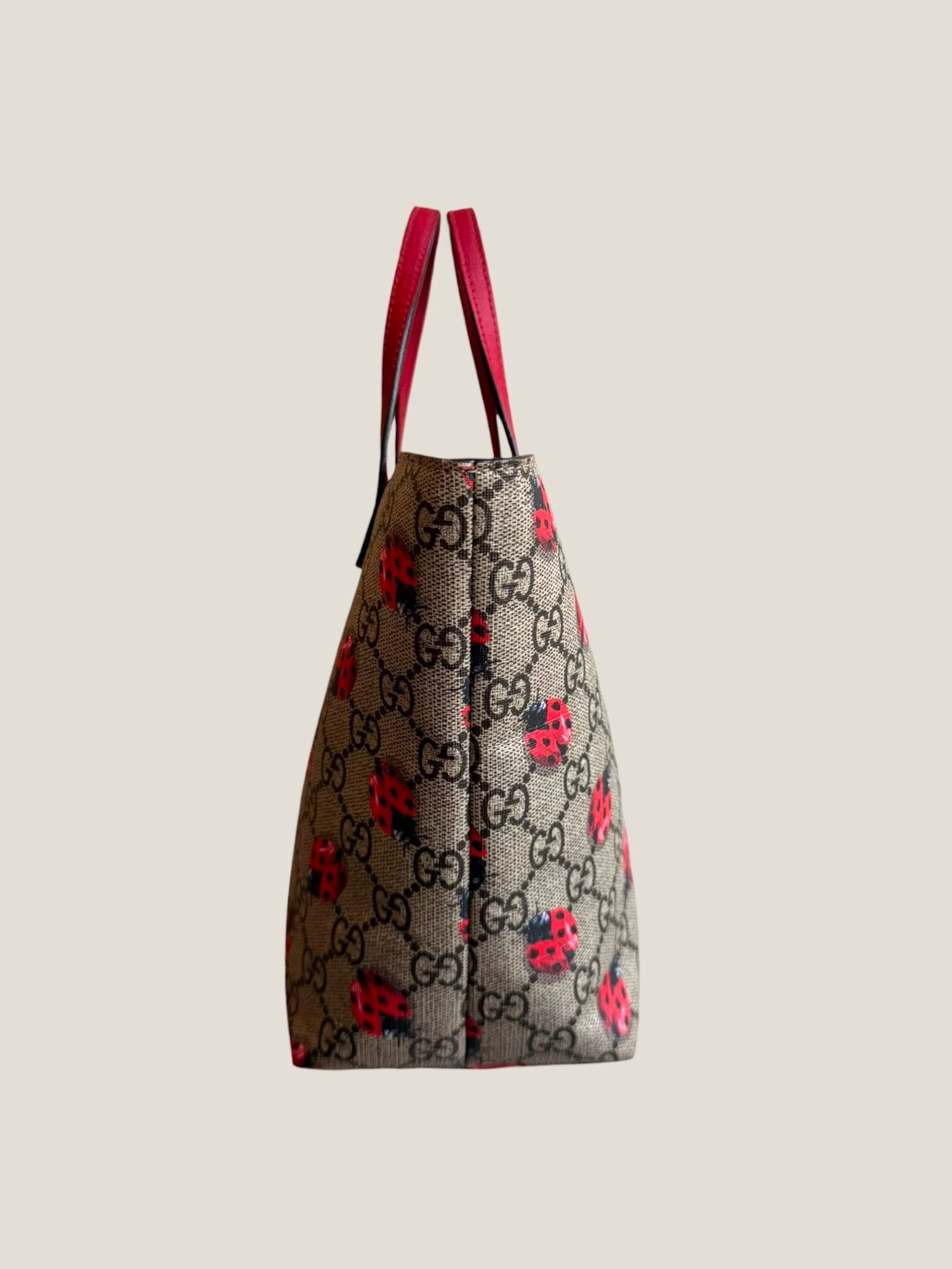 Gucci GG Supreme Coccinelle Tote