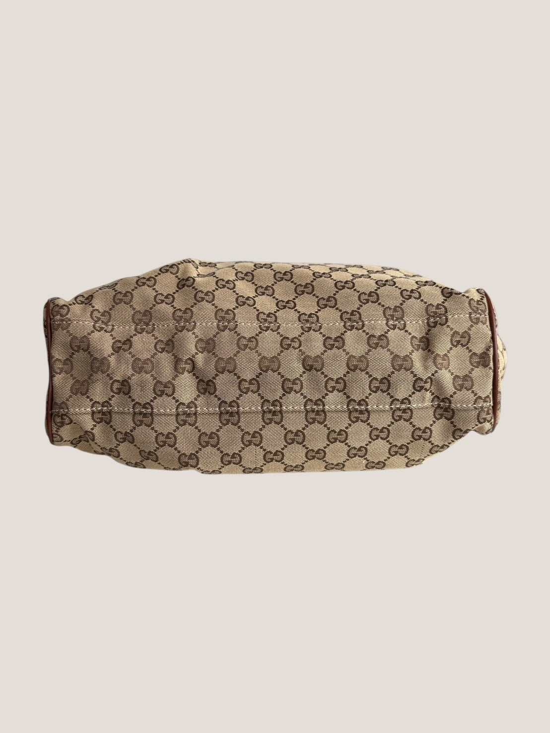 Gucci GG canvas tote vintage con charm logo