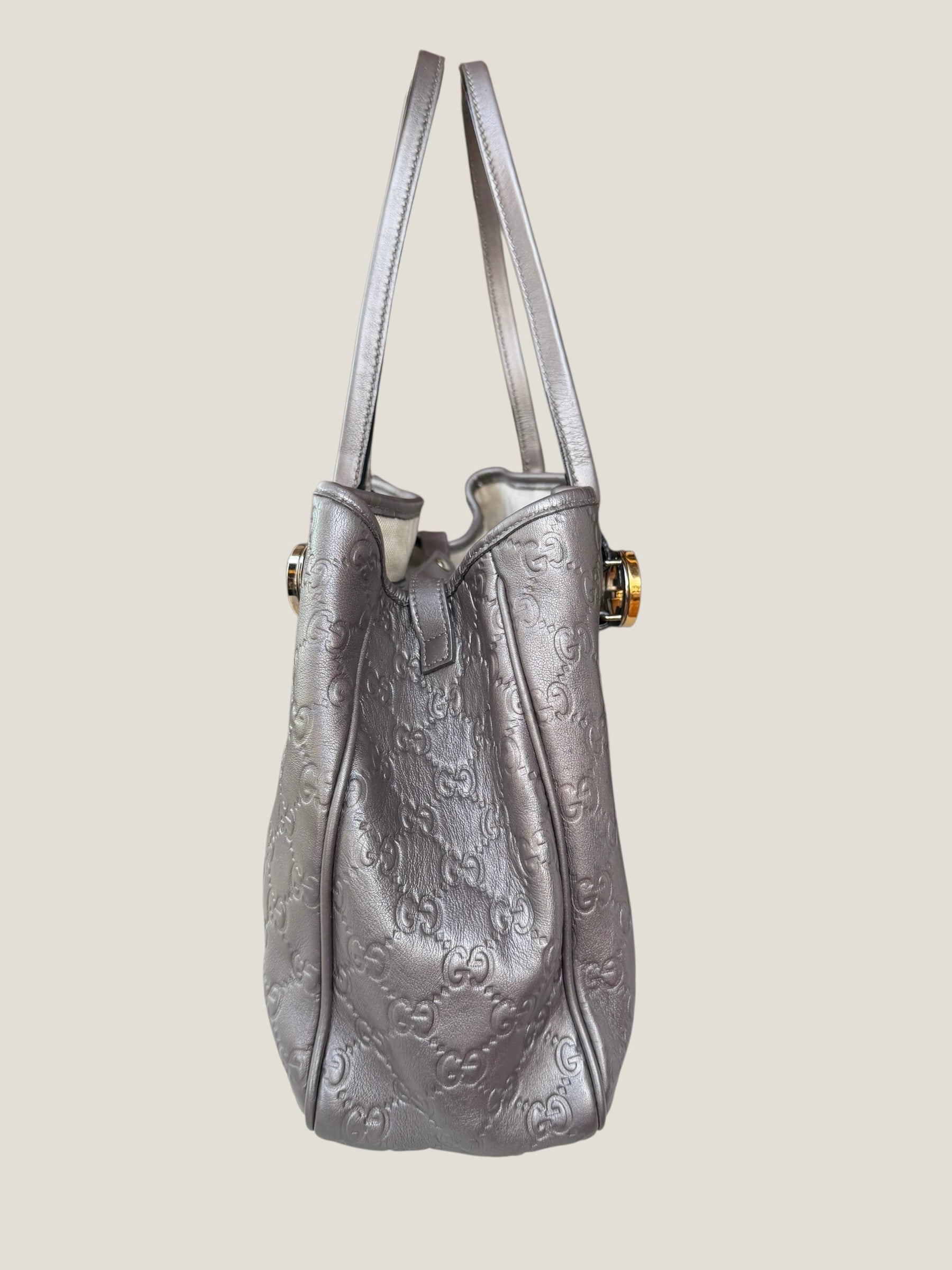 Gucci Metallic GG Twins Tote