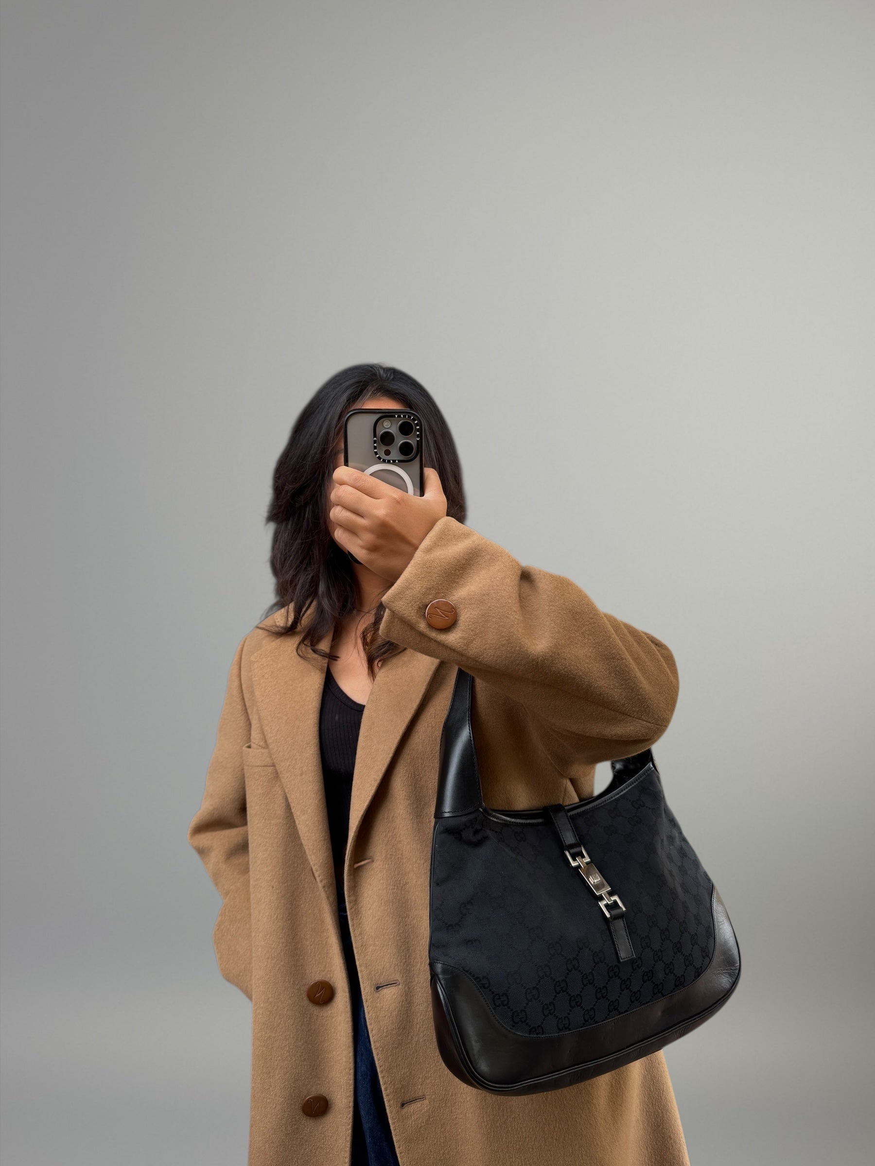 Gucci Jackie GG Canvas Nero