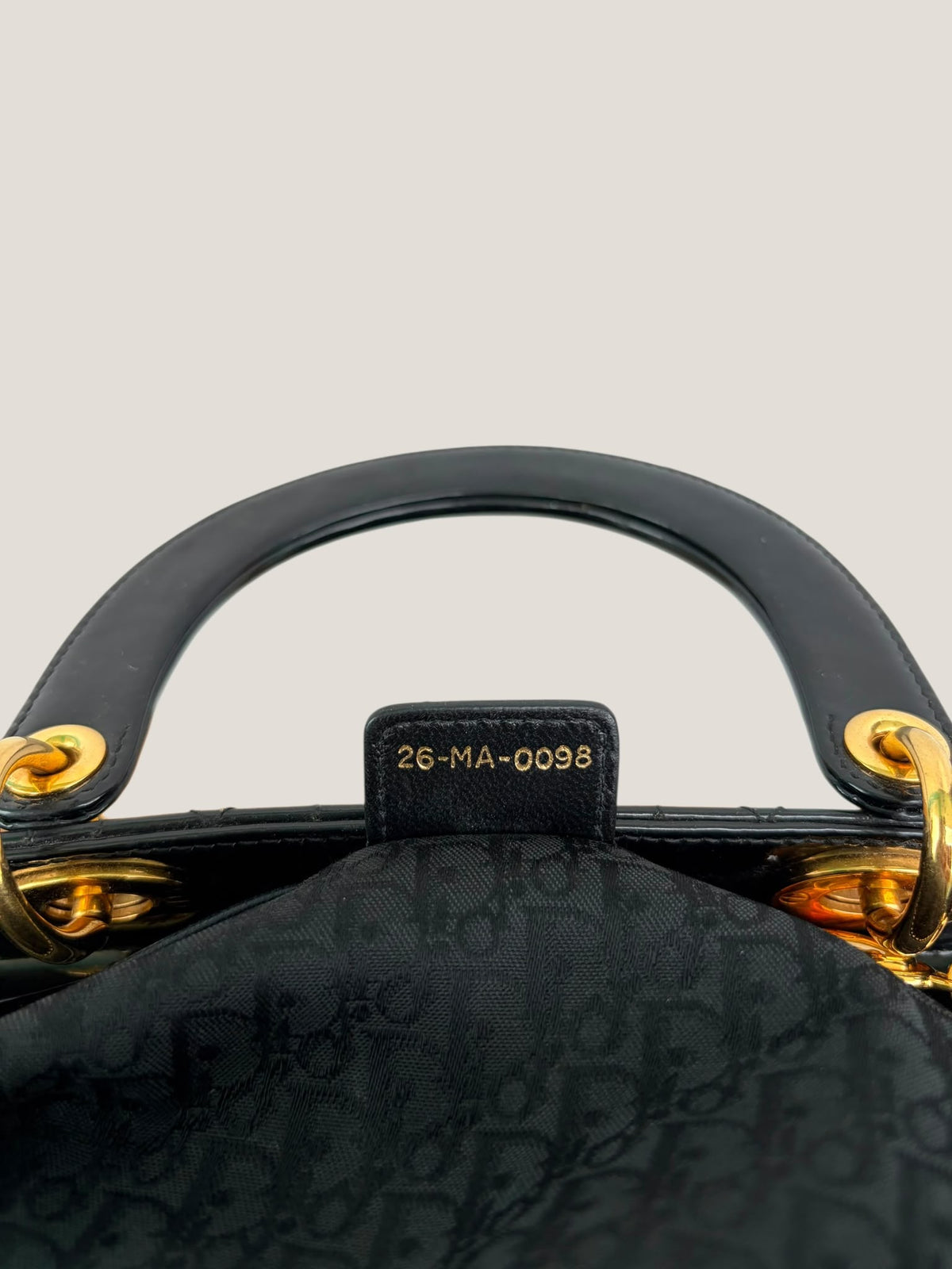 Lady Dior Vernice Nera