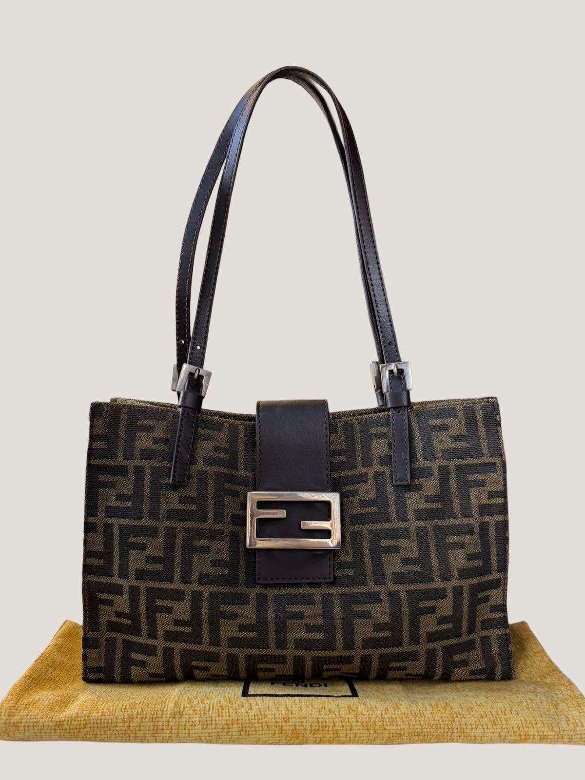 Fendi Baguette Zucca Tote