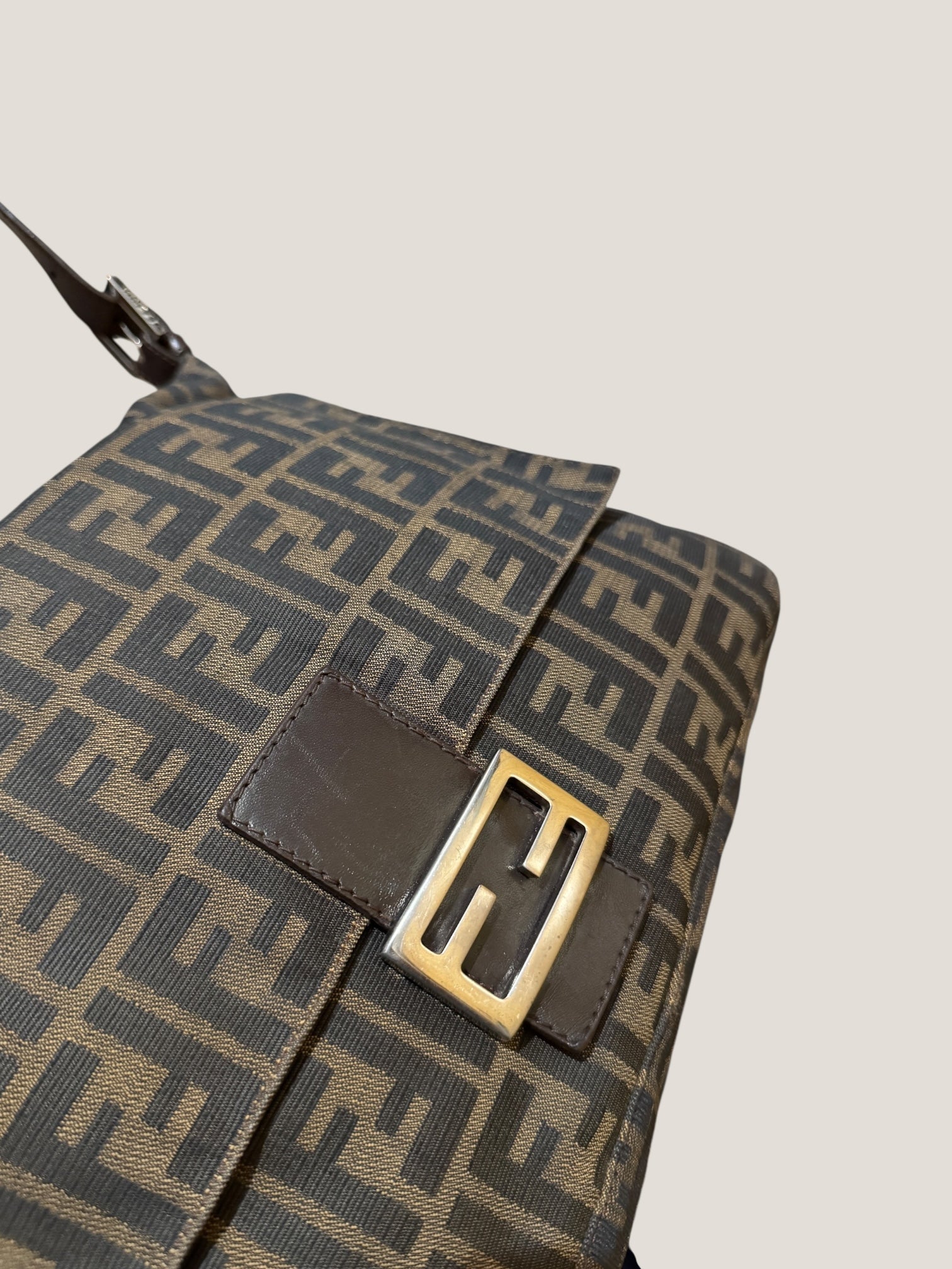 Fendi Mamma Baguette Zucca – Misura Jumbo