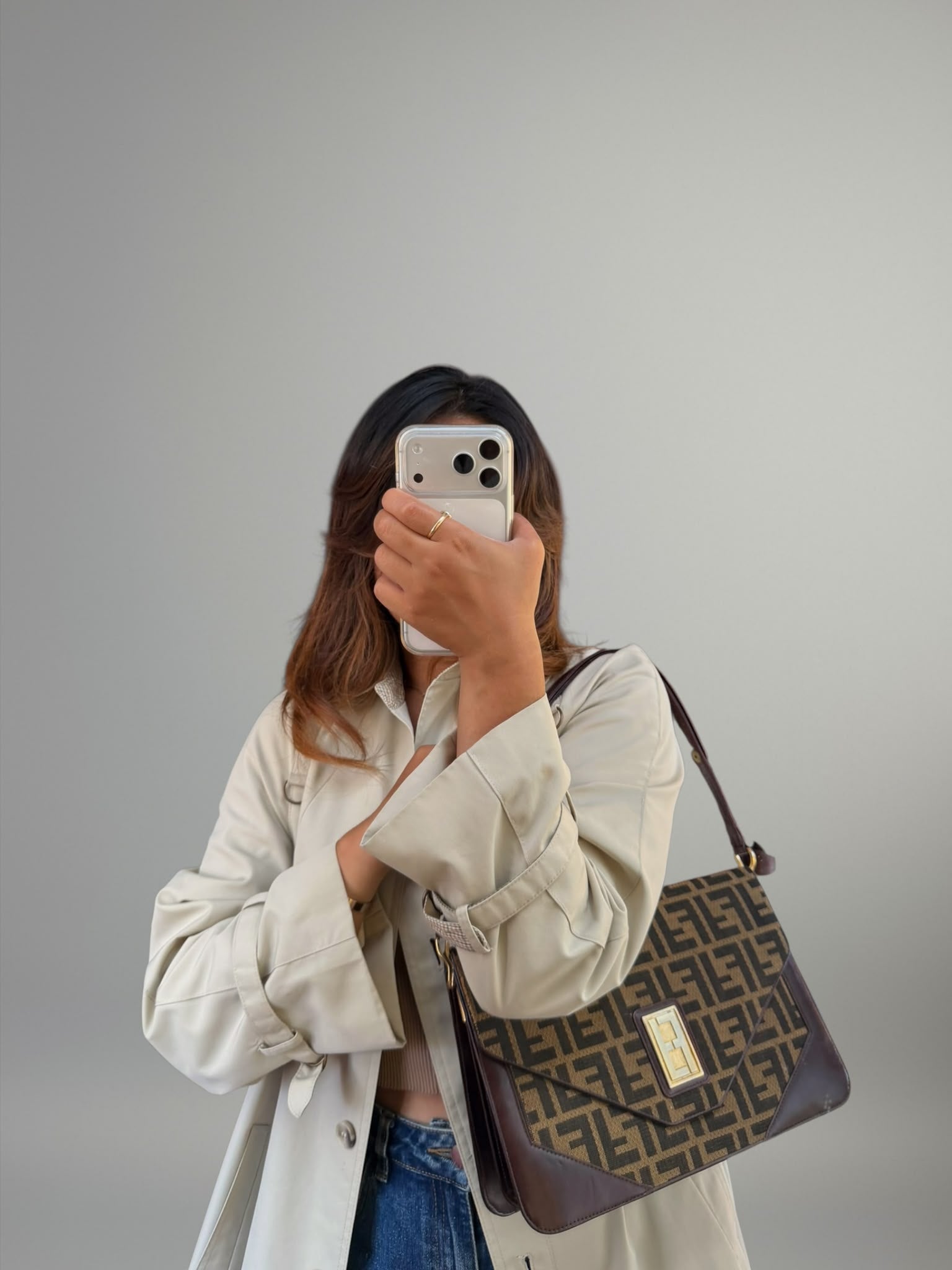 Fendi Vintage Zucca Flap