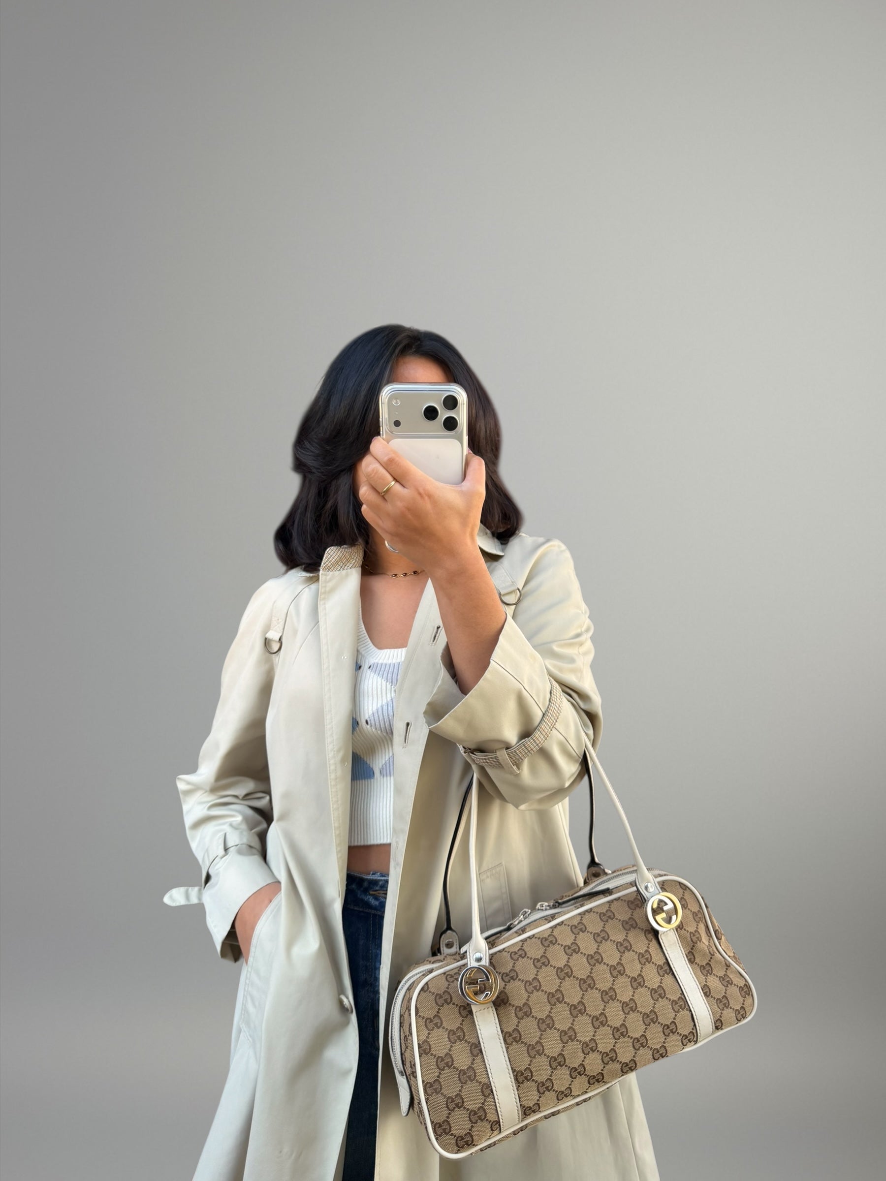 Gucci Bauletto Twins GG Canvas