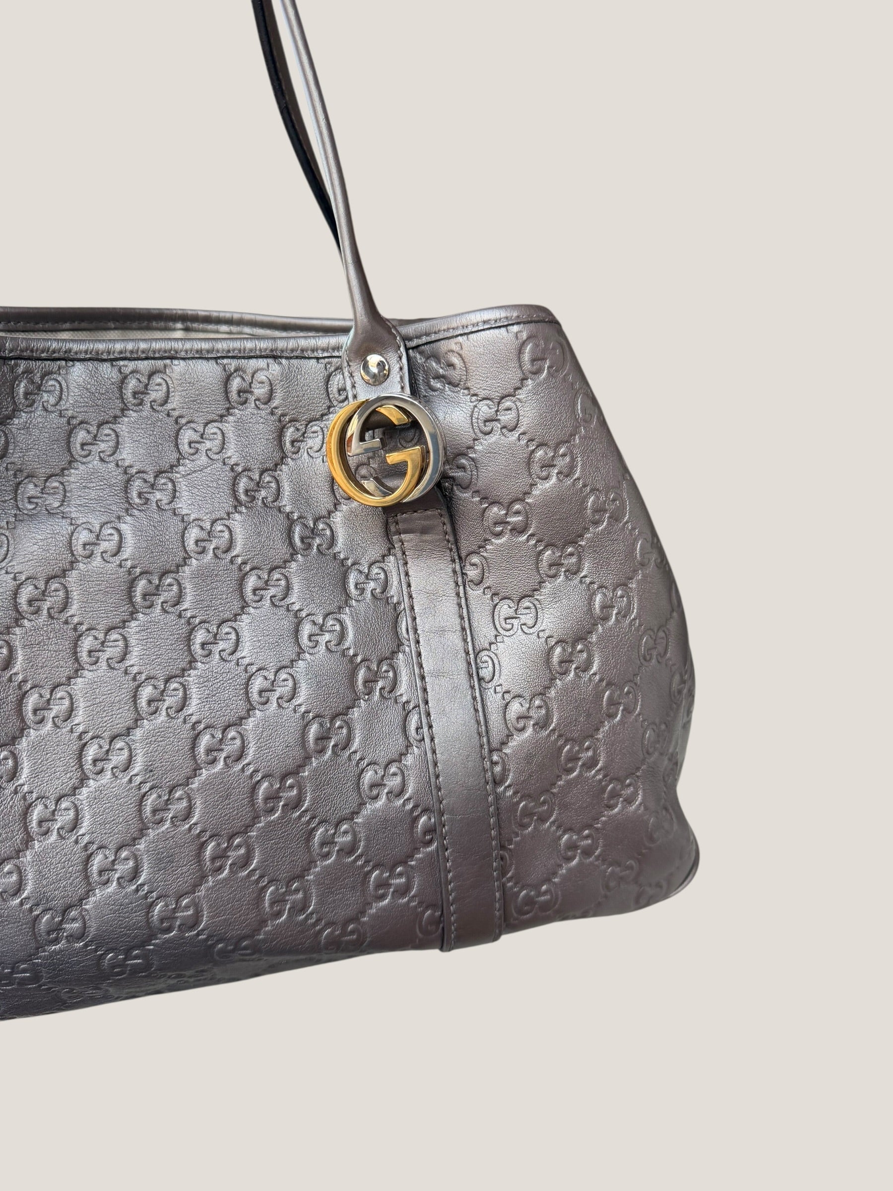 Gucci Metallic GG Twins Tote