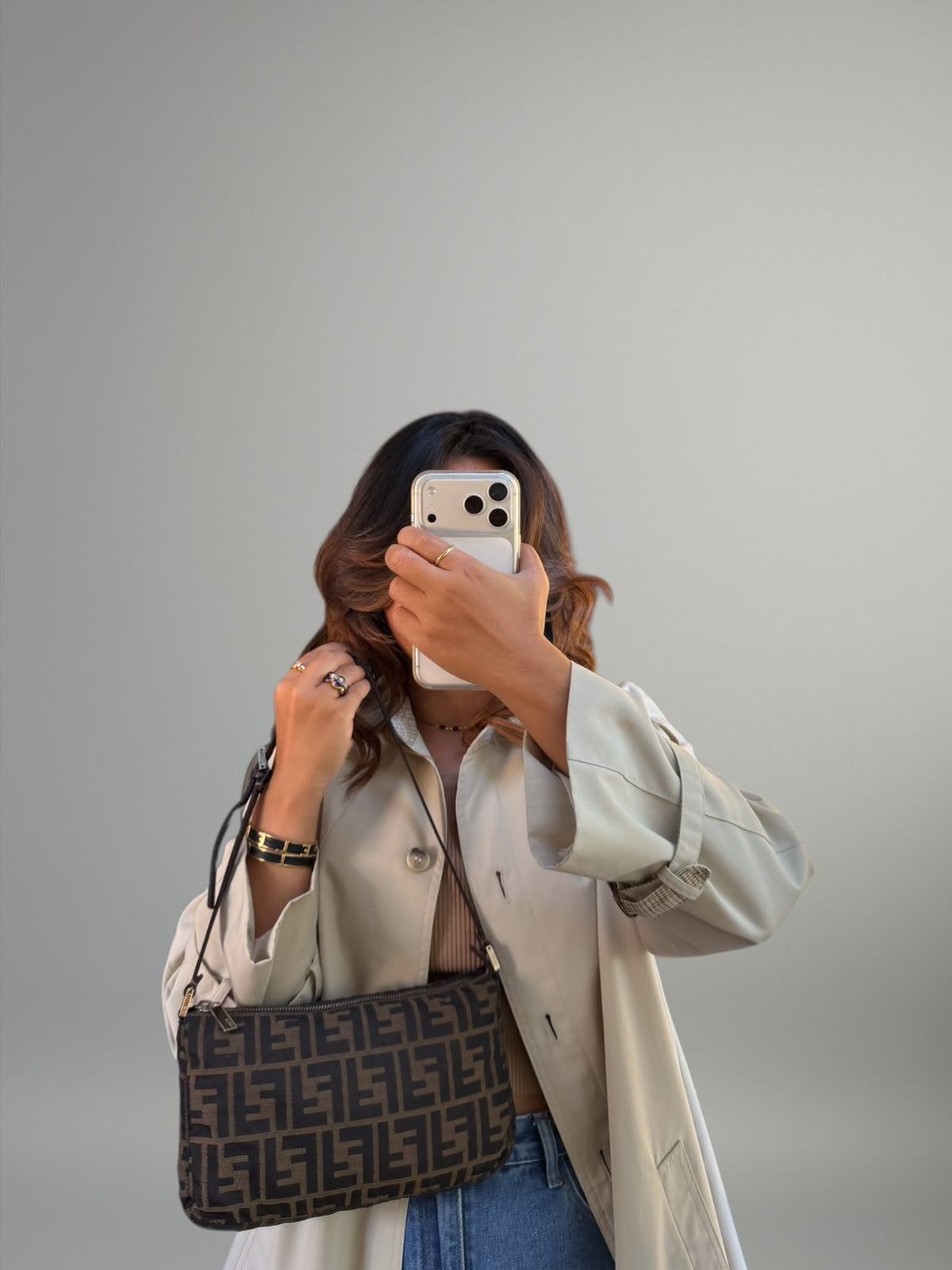 Fendi Zucca Pochette