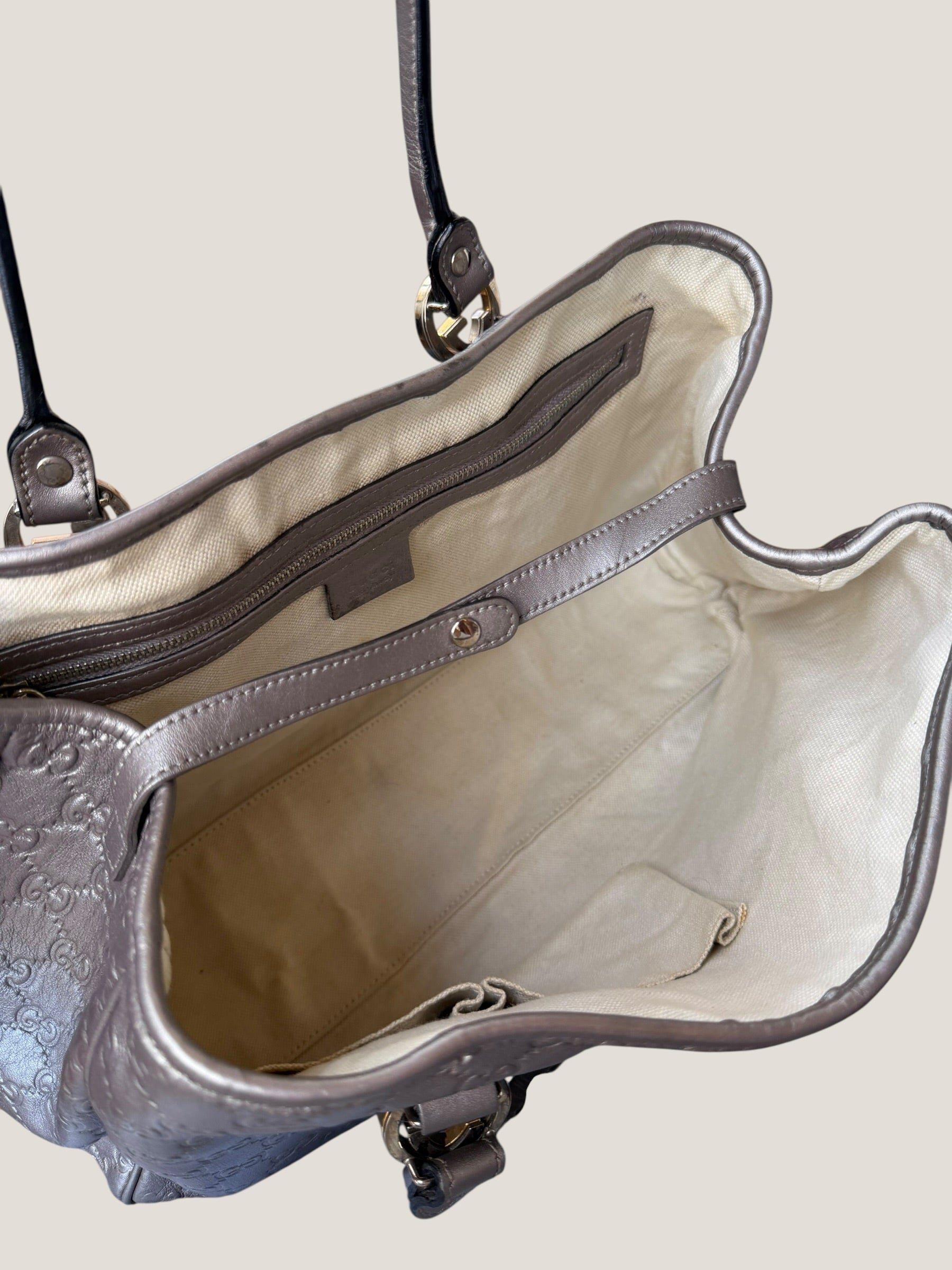 Gucci Metallic GG Twins Tote