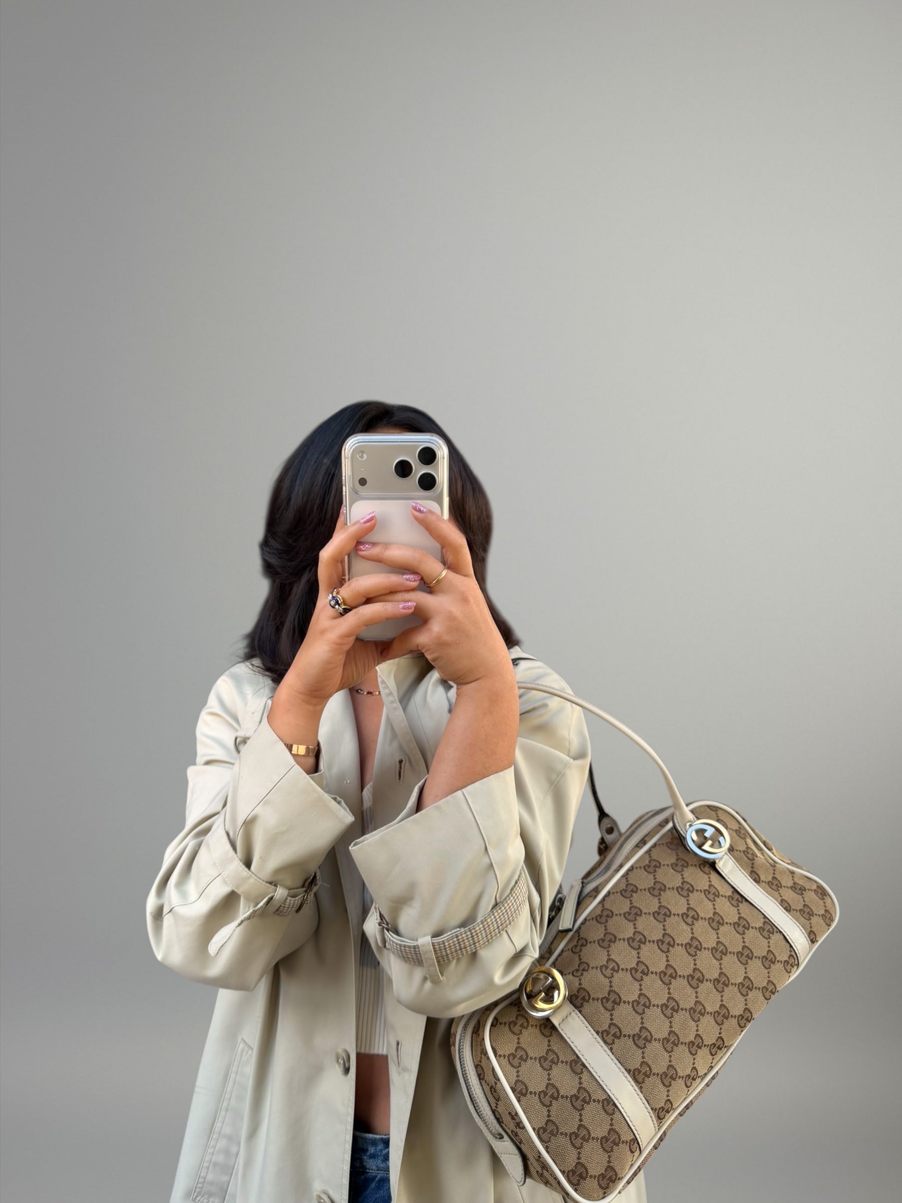 Gucci Bauletto Twins GG Canvas