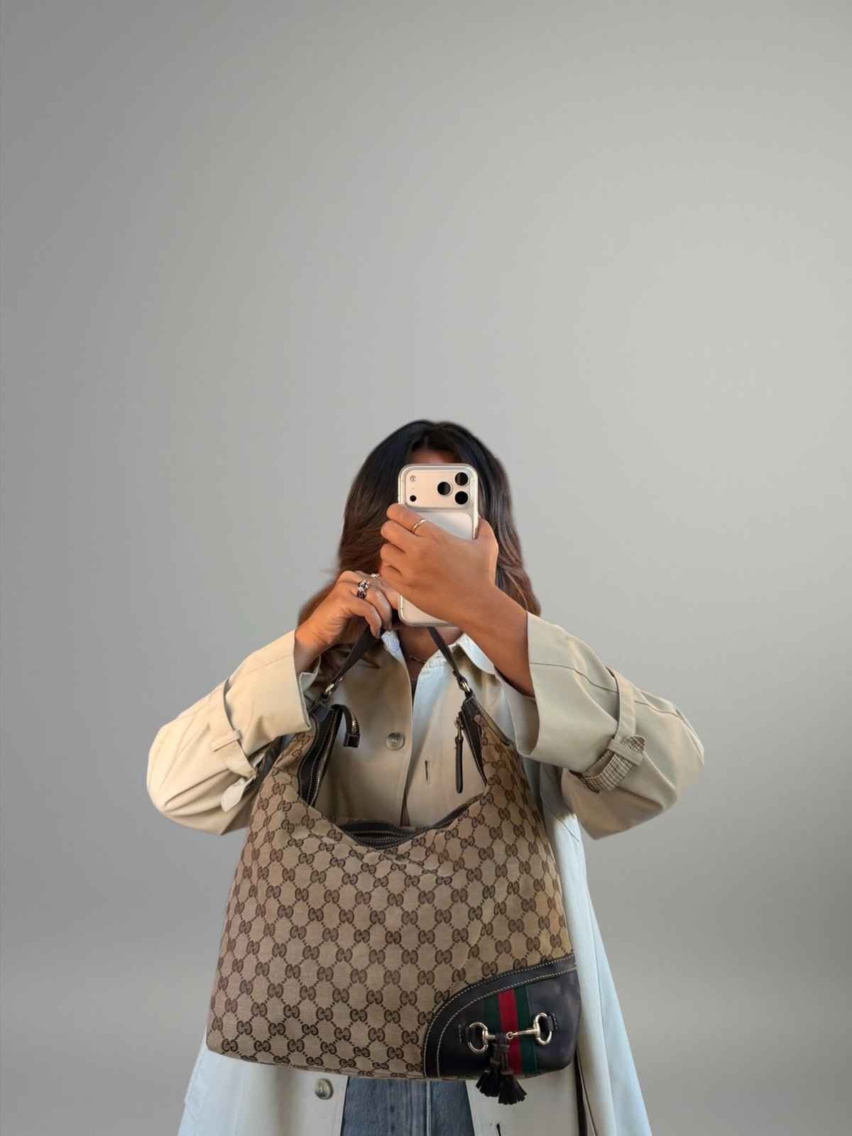 Gucci Web Horsebit Hobo