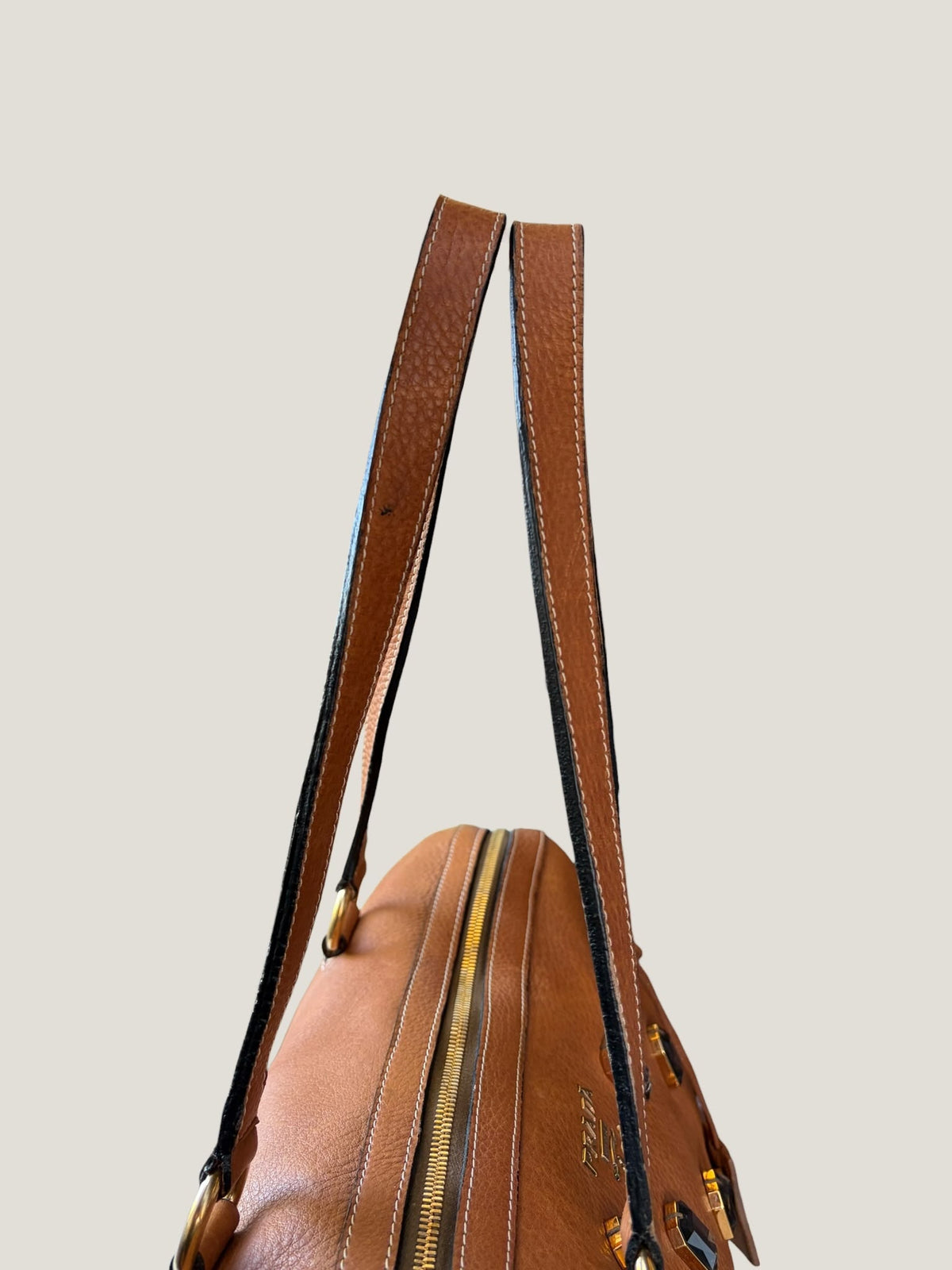 Prada Cervo Bauletto con Cristalli