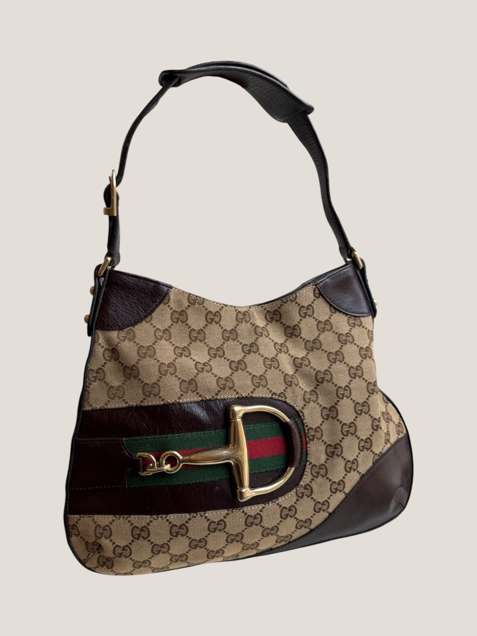 Gucci Horsebit Web Hobo
