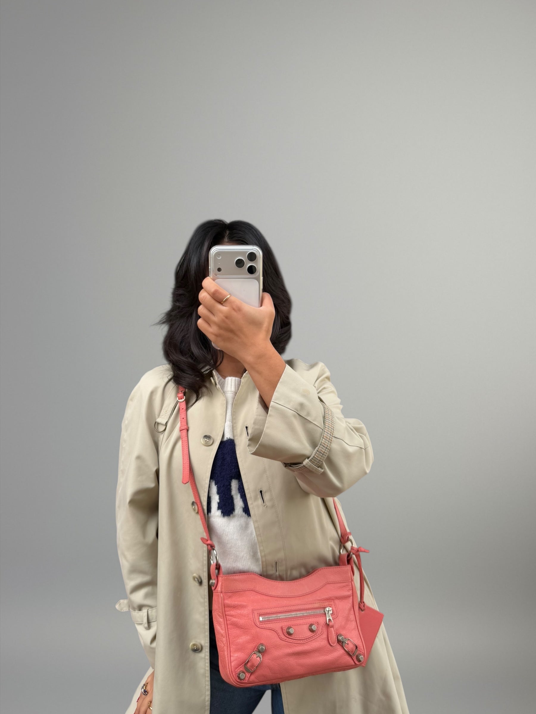 Balenciaga Hip in pelle rosa