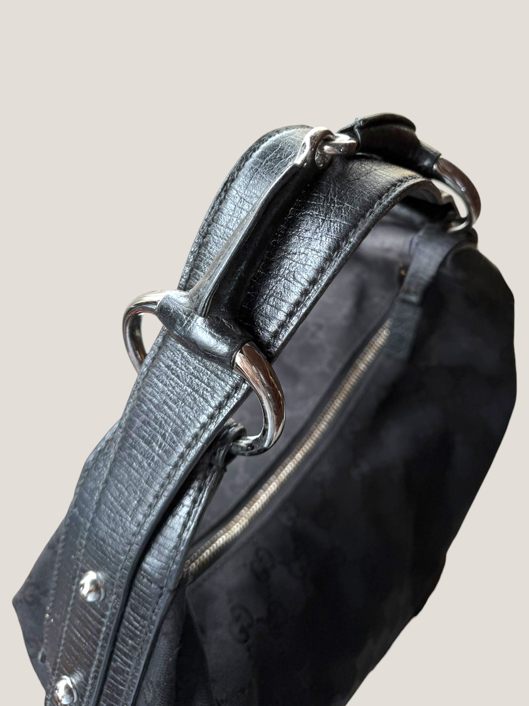 Gucci Horsebit Hobo GG Canvas