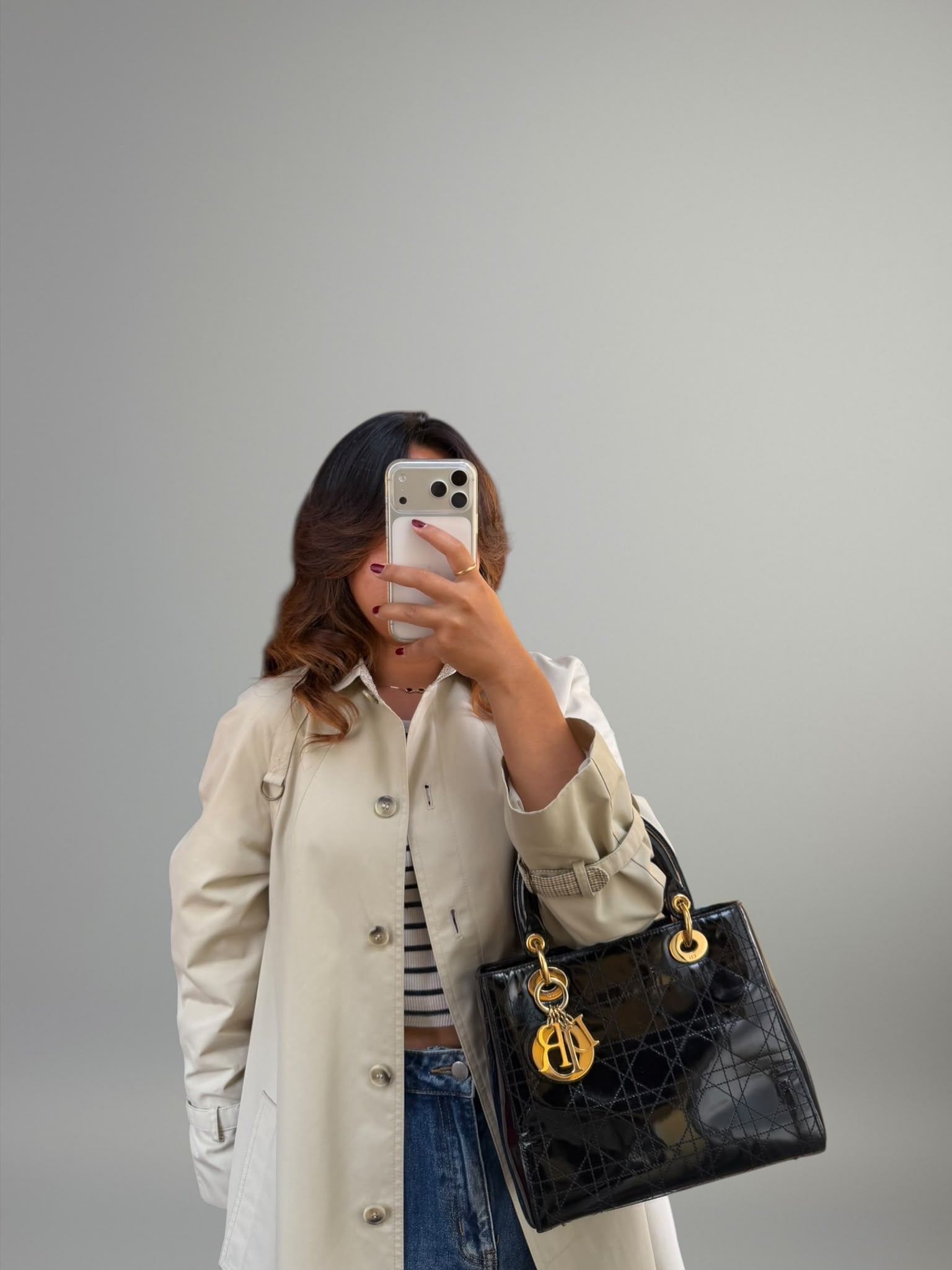 Lady Dior Vernice Nera