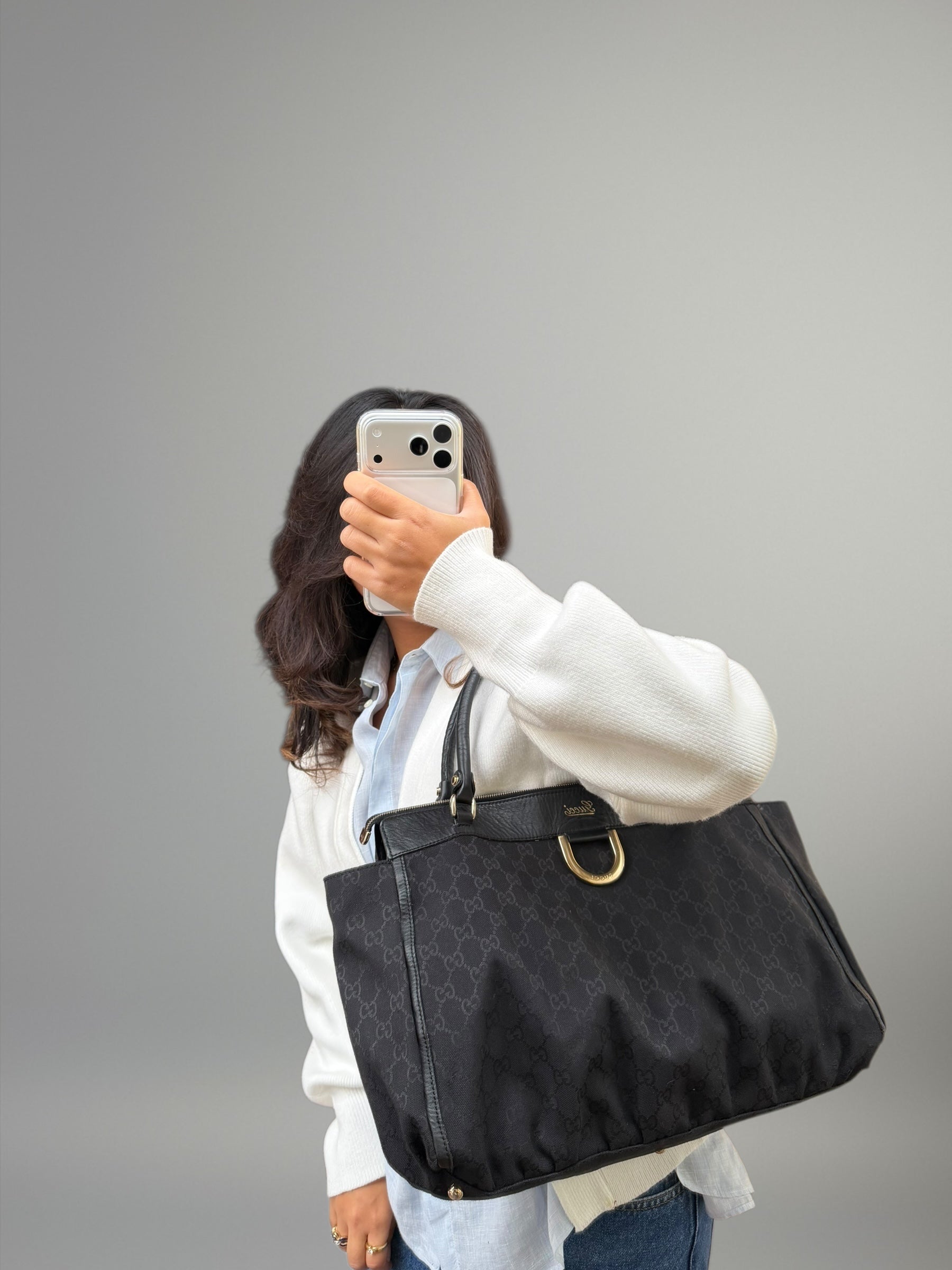 Gucci D ring GG monogram