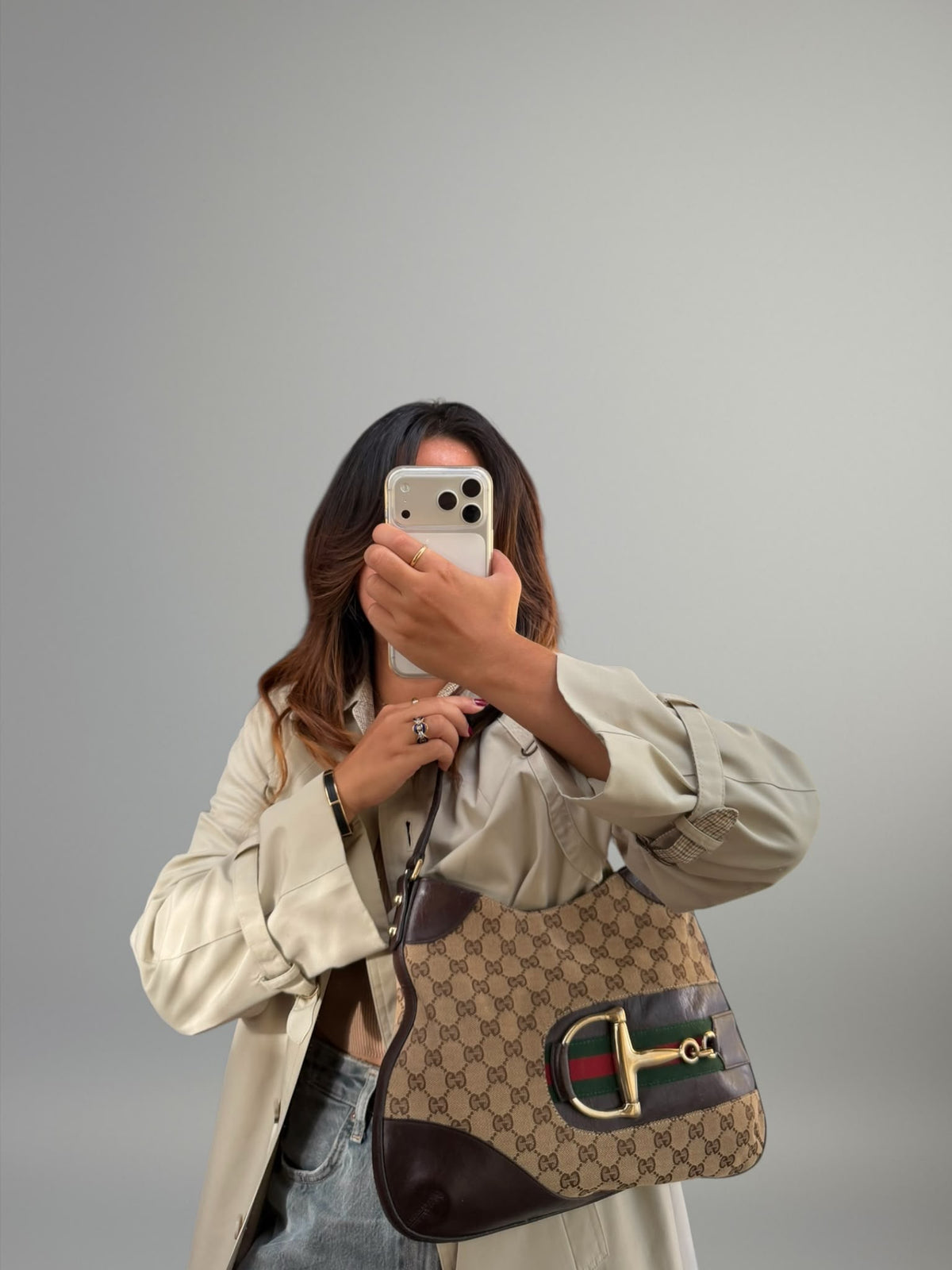 Gucci Horsebit Web Hobo