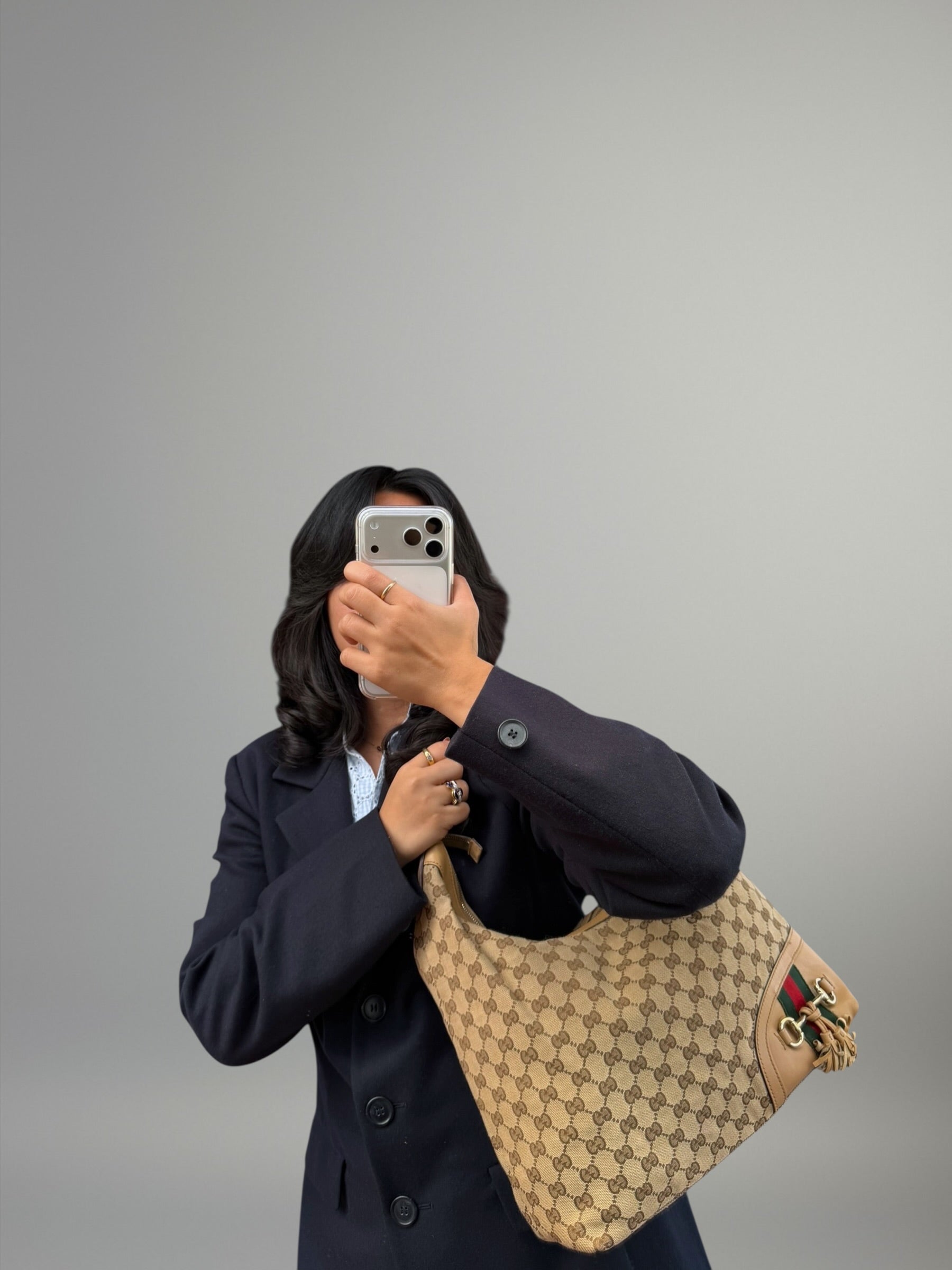 Gucci Hobo con Web e morsetto Horsebit