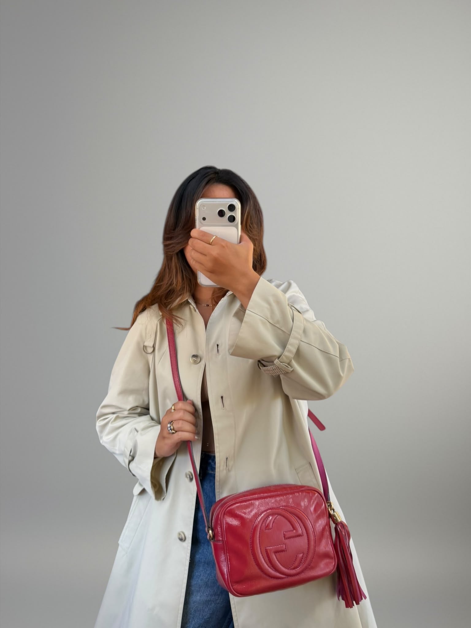 Gucci Soho Disco Vernice Rosso Fucsia