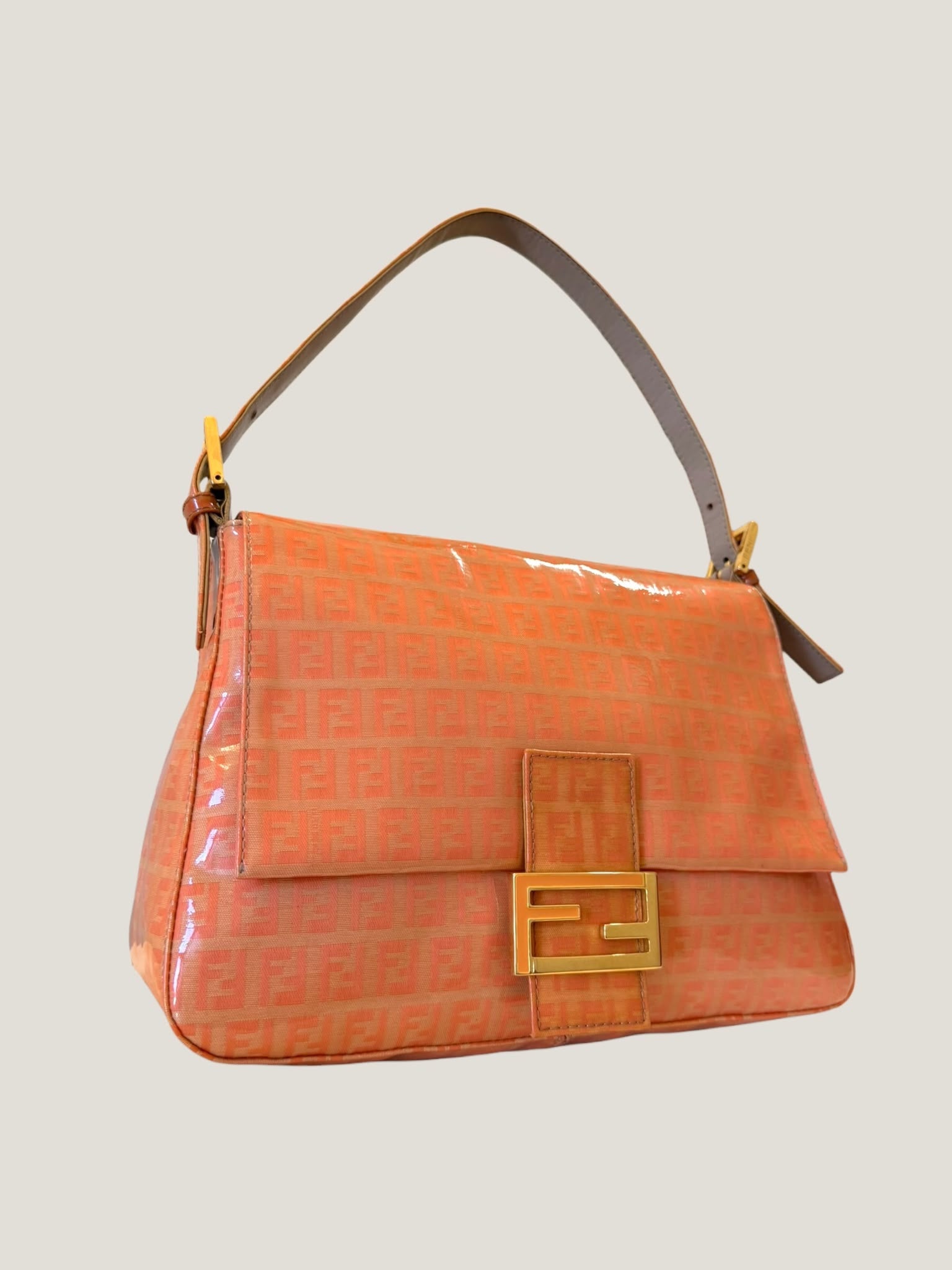 Fendi Mamma Baguette Zucchino Crystal