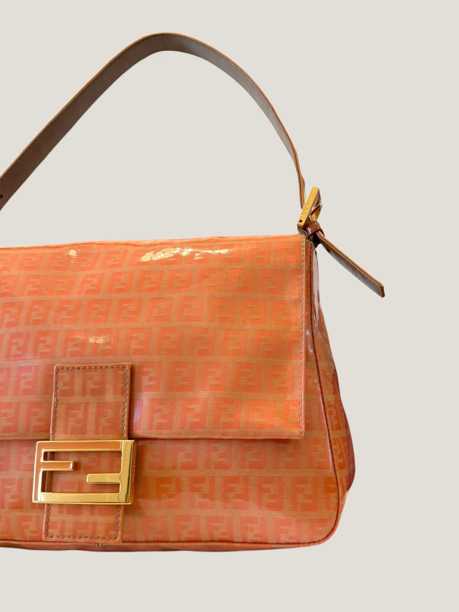 Fendi Mamma Baguette Zucchino Crystal