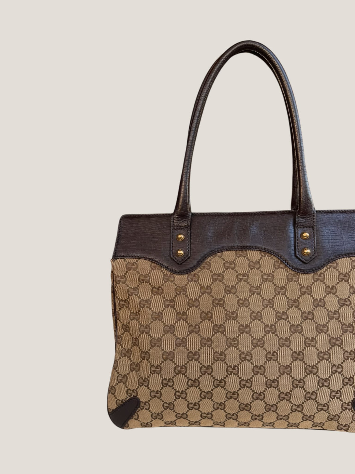 Gucci Horsebit Tote GG