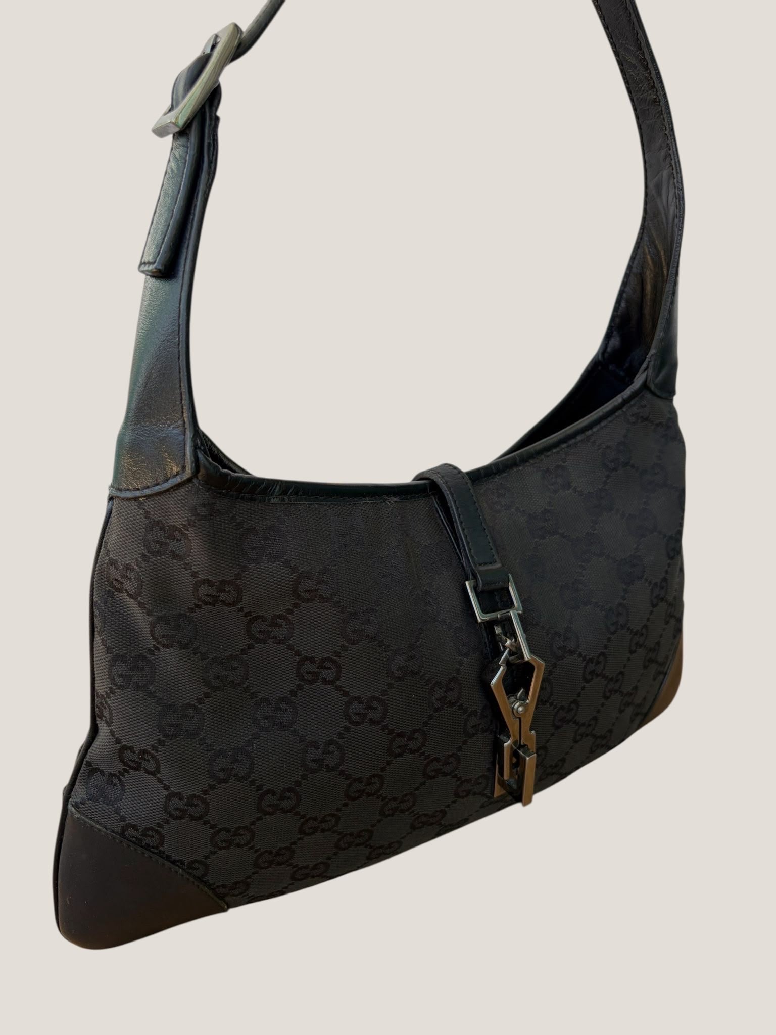 Gucci Jackie GG Canvas Nero