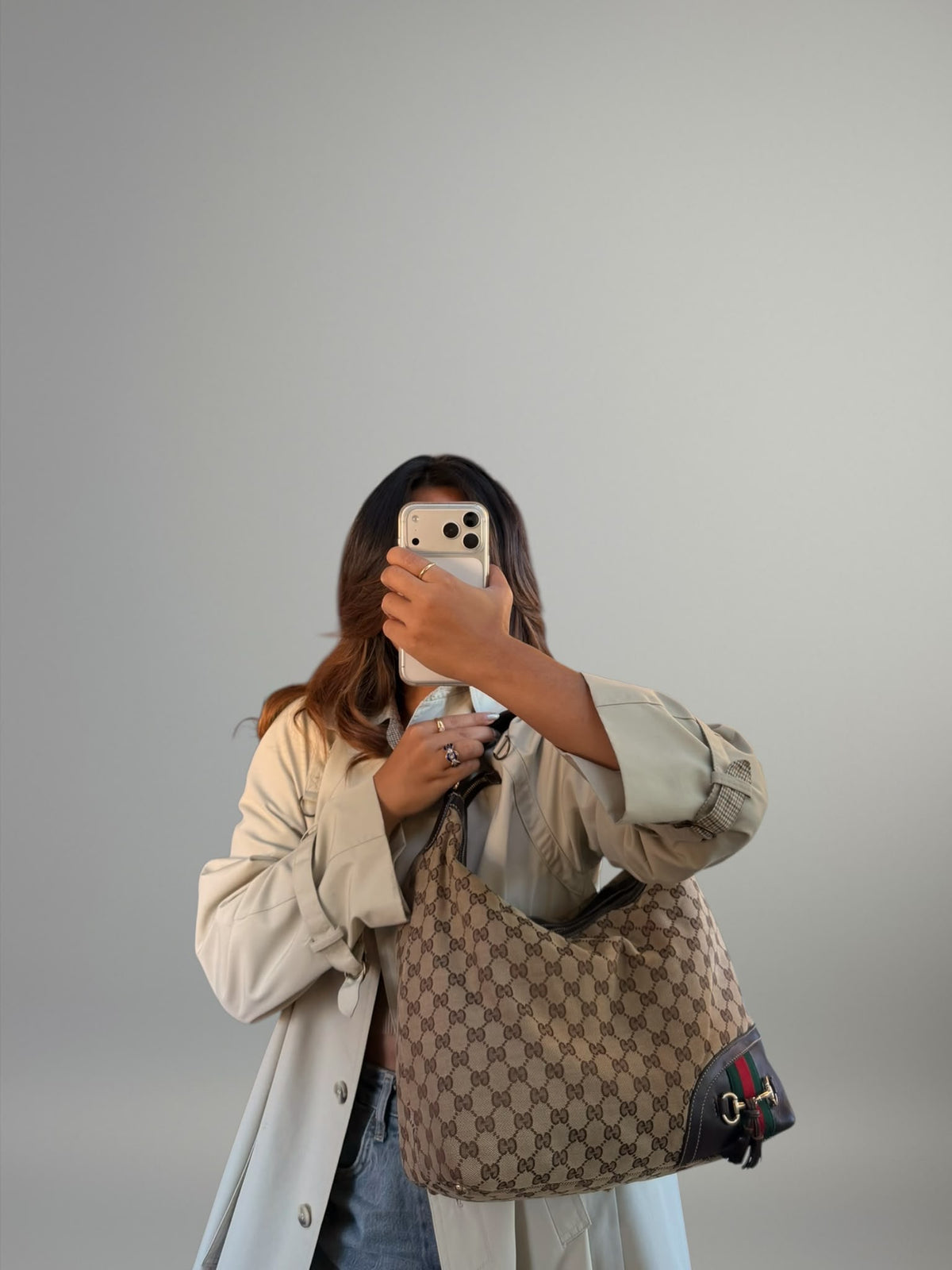 Gucci Web Horsebit Hobo
