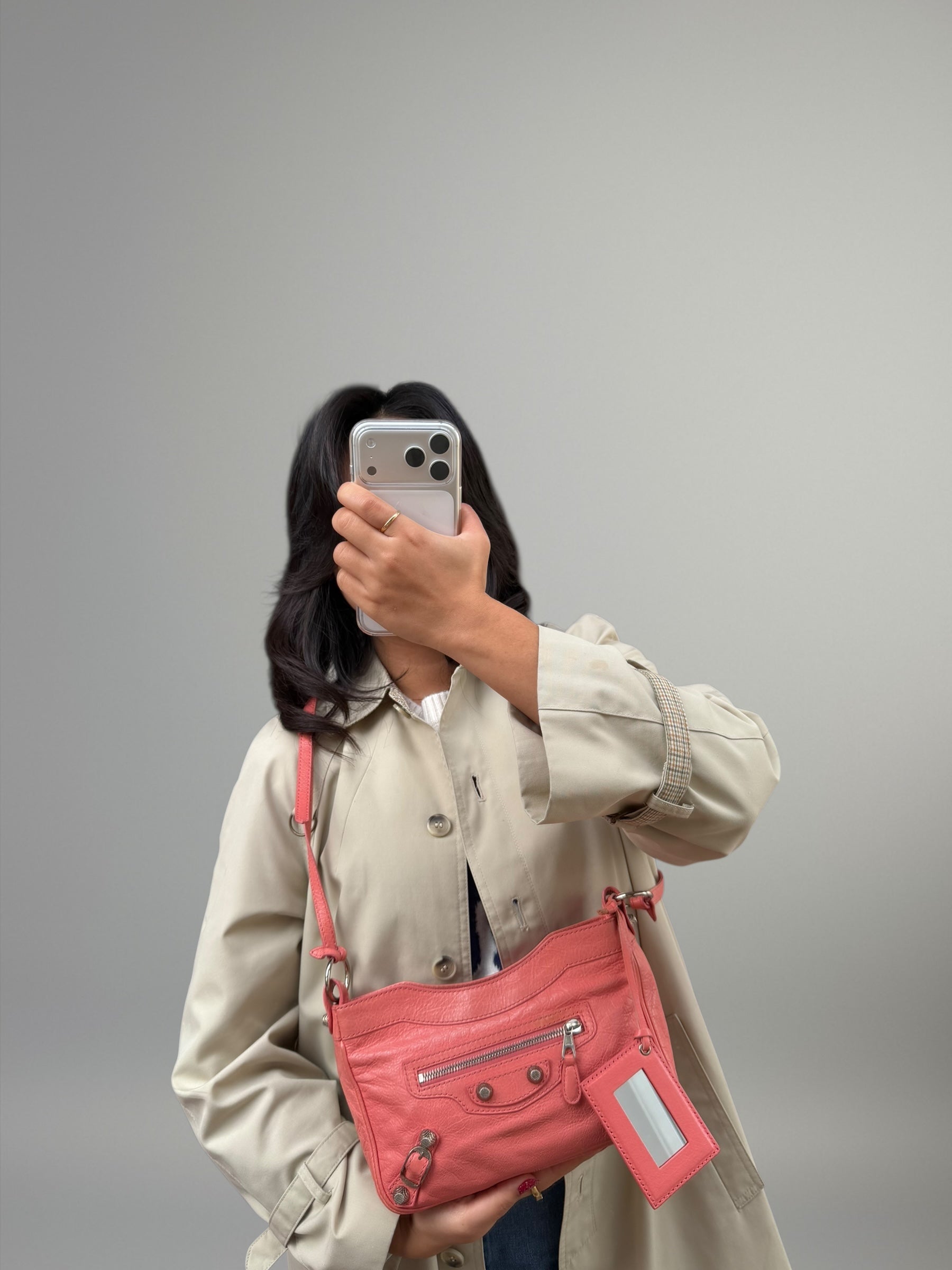 Balenciaga Hip in pelle rosa