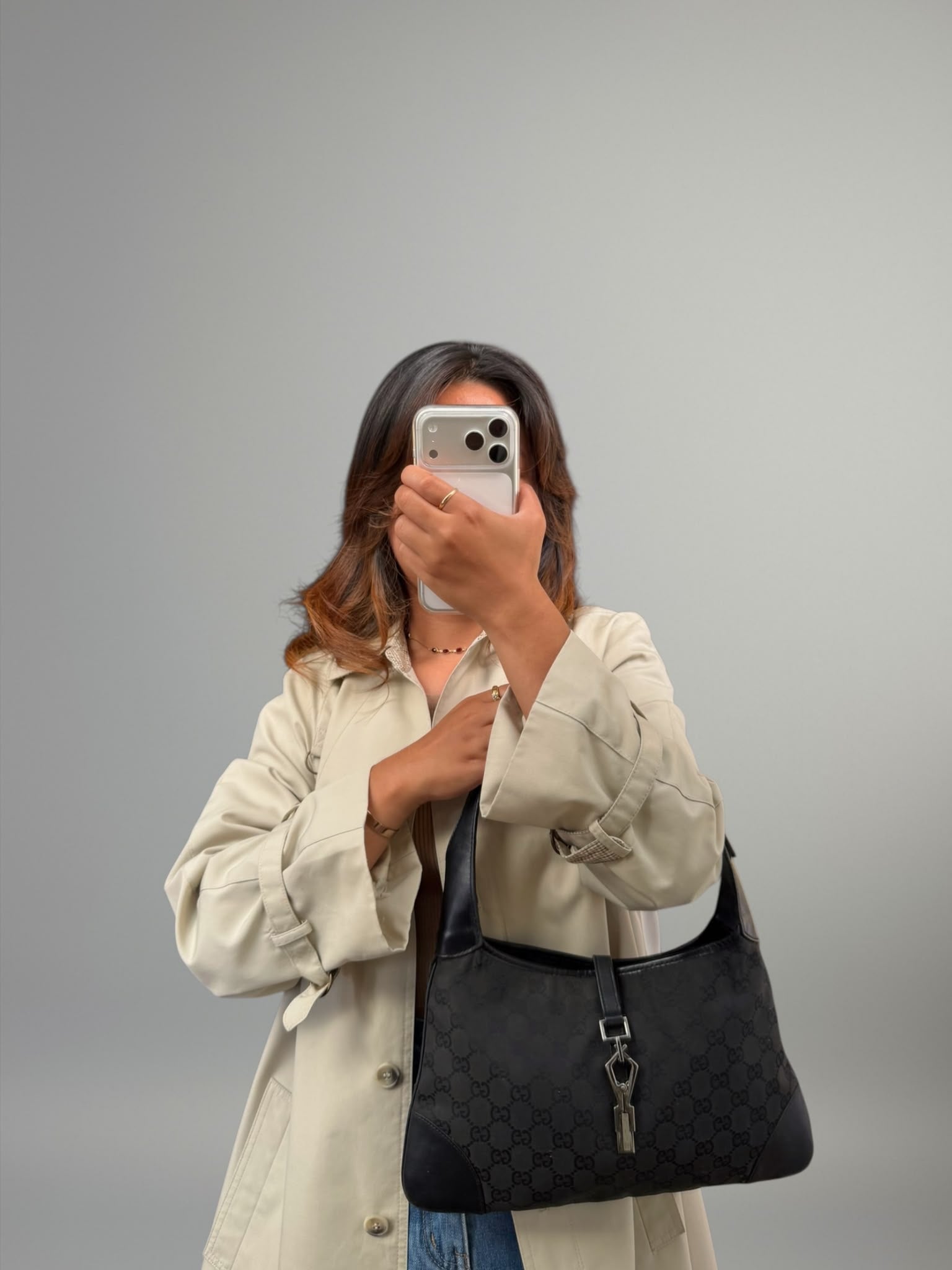 Gucci Jackie GG Canvas Nero
