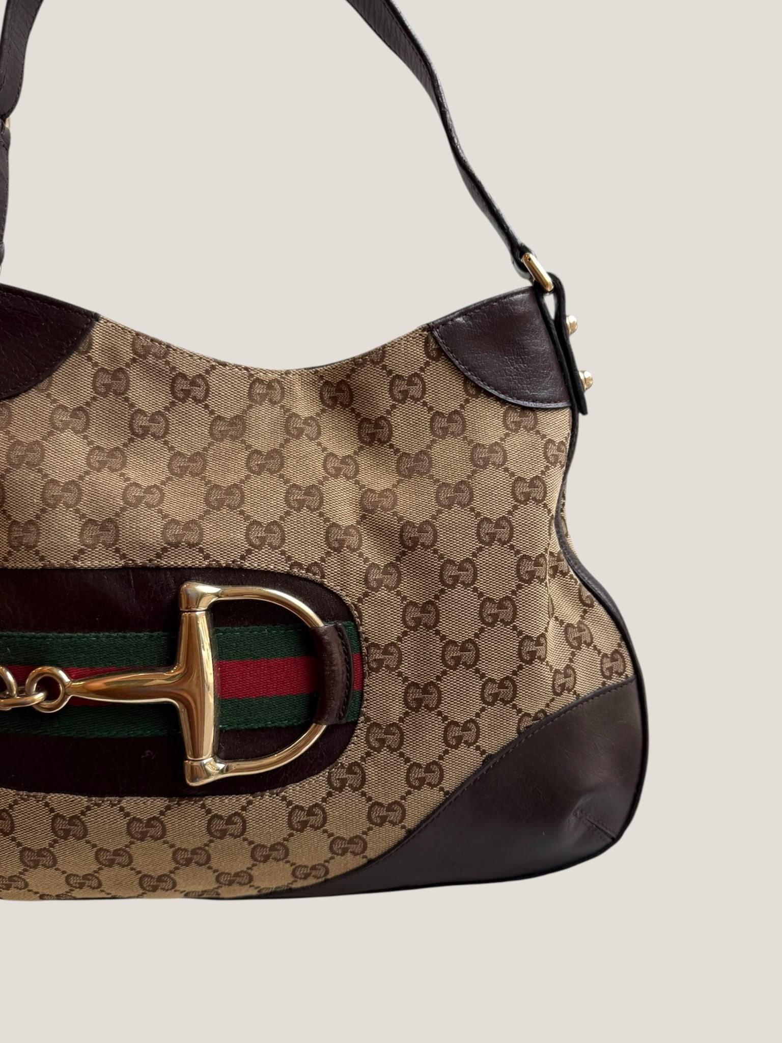 Gucci Horsebit Web Hobo