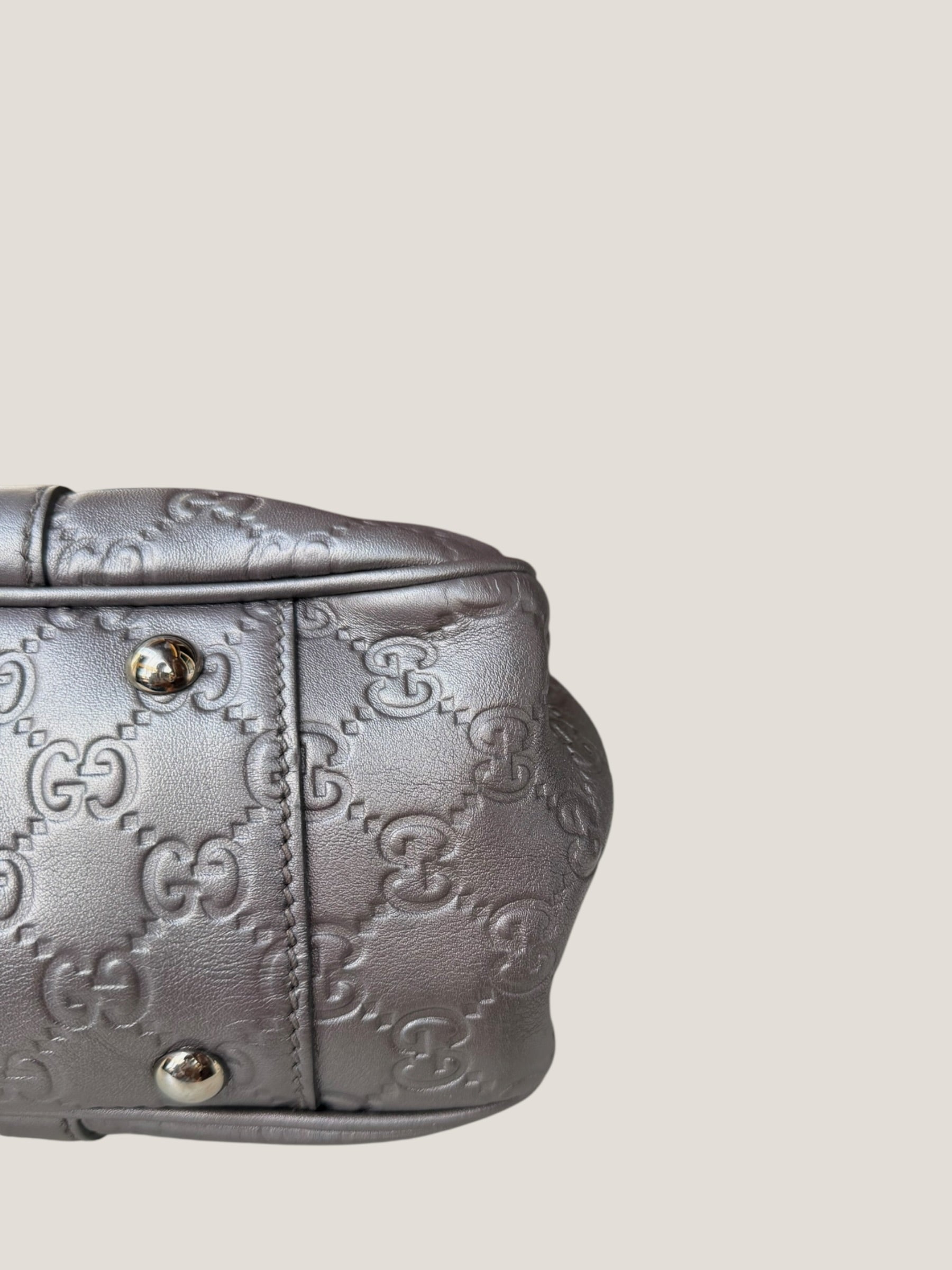 Gucci Metallic GG Twins Tote