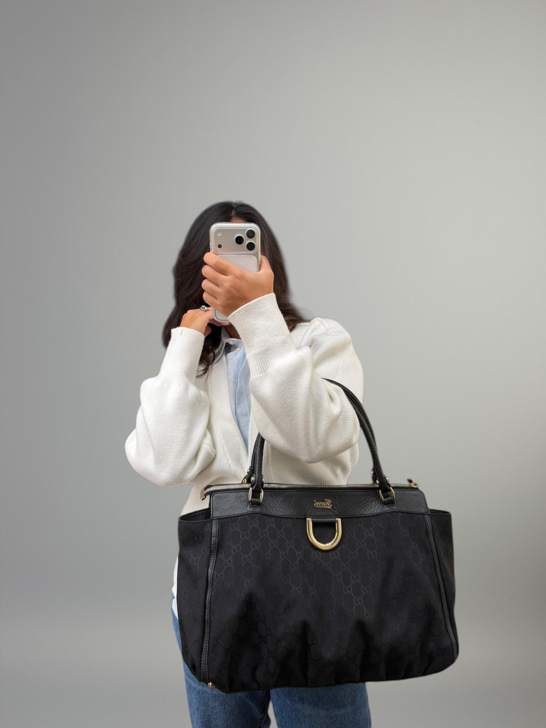 Gucci D ring GG monogram